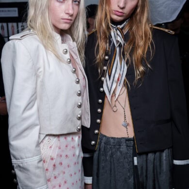 Ann Demeulemeester Spring 2026 Fashion Show Backstage