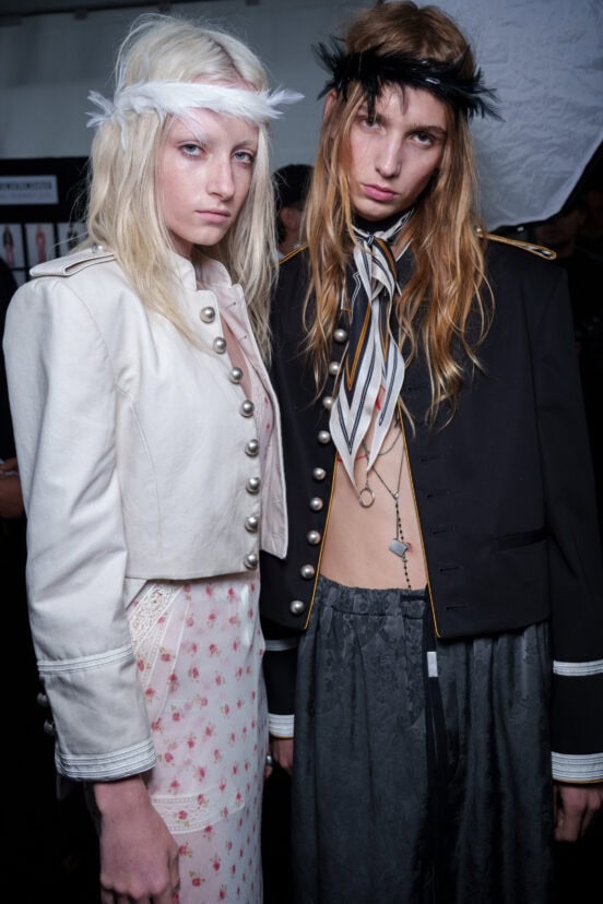 Ann Demeulemeester Spring 2026 Fashion Show Backstage