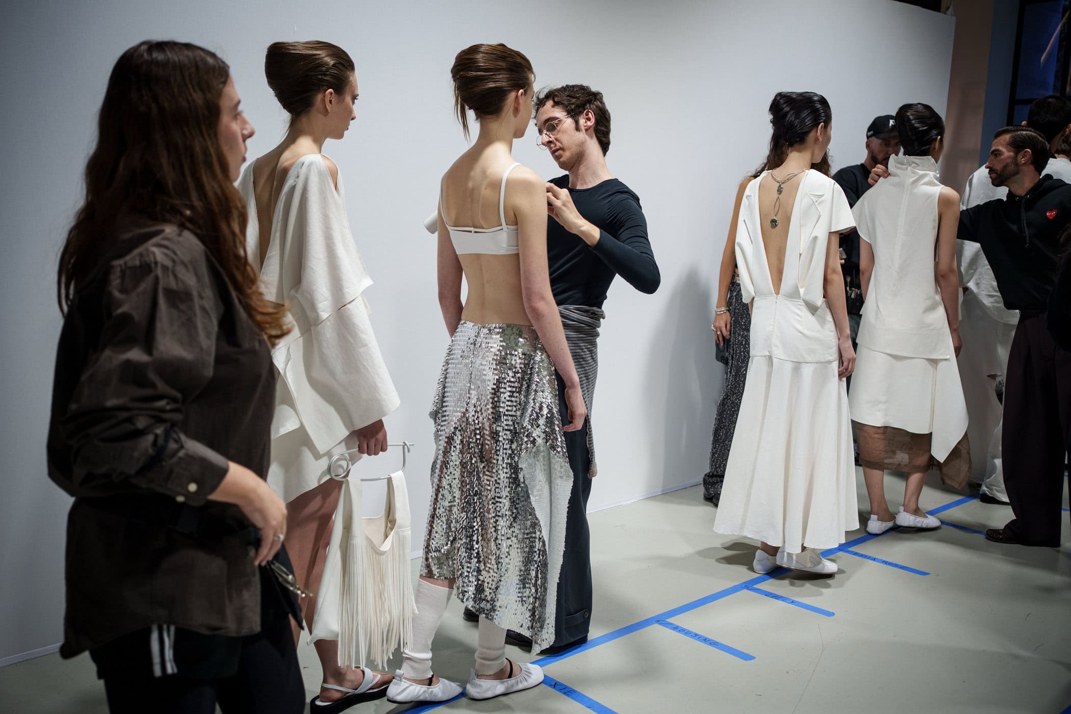 Niccolo Pasqualetti Spring 2026 Fashion Show Backstage