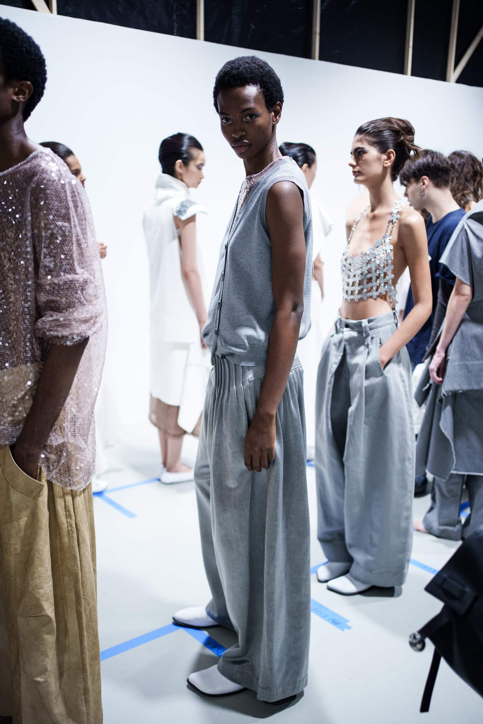 Niccolo Pasqualetti Spring 2026 Fashion Show Backstage
