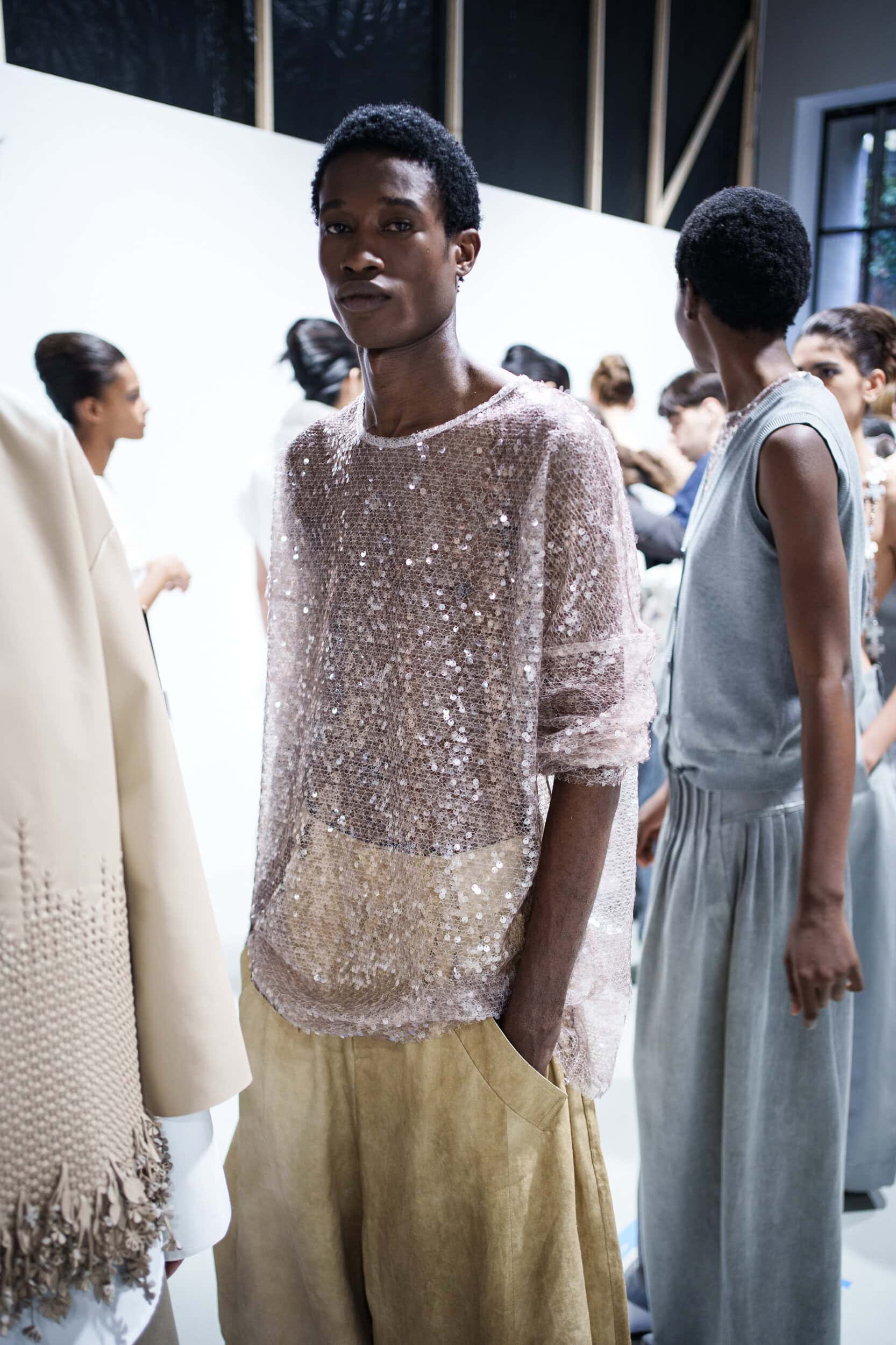 Niccolo Pasqualetti Spring 2026 Fashion Show Backstage