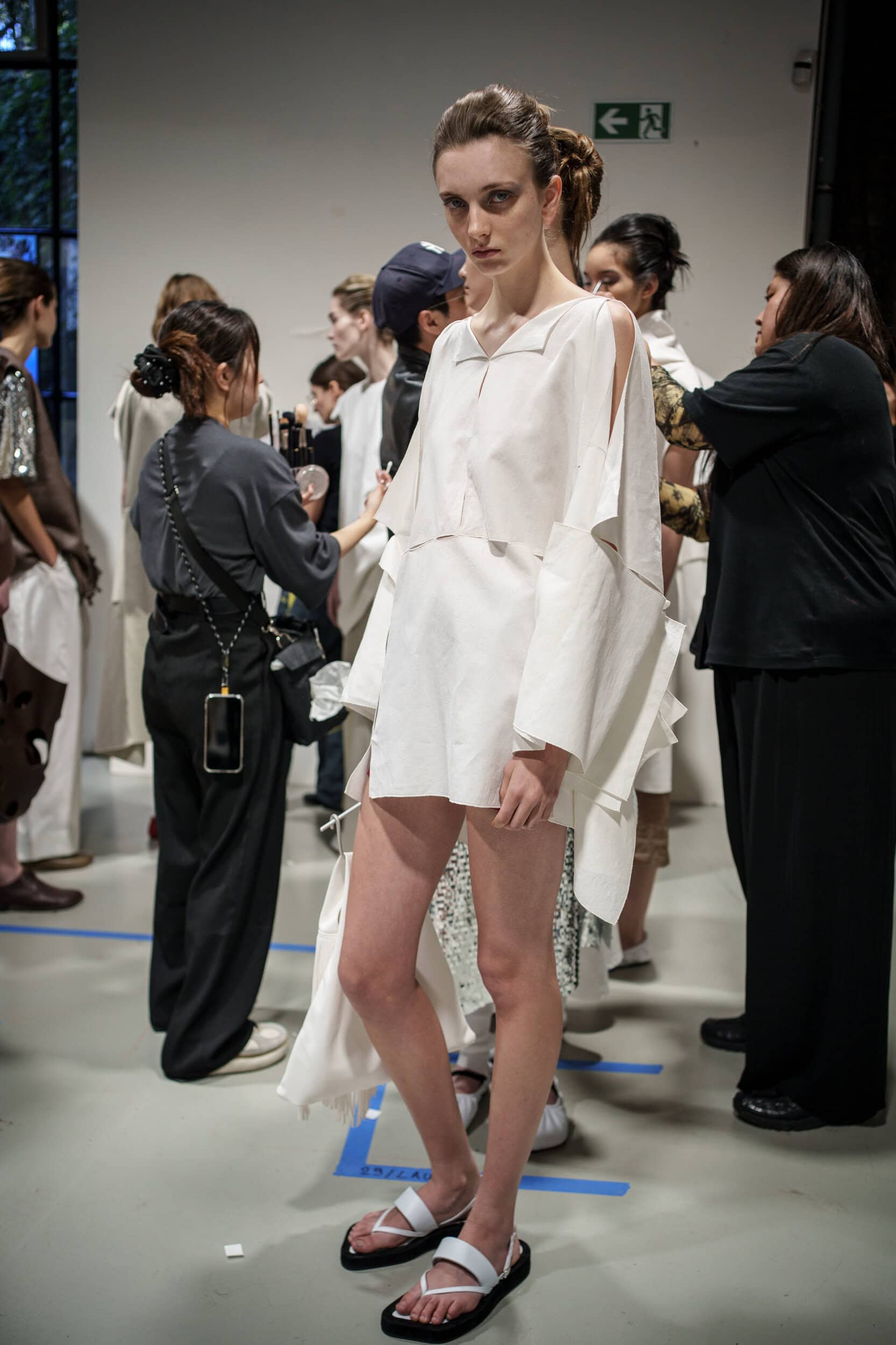 Niccolo Pasqualetti Spring 2026 Fashion Show Backstage