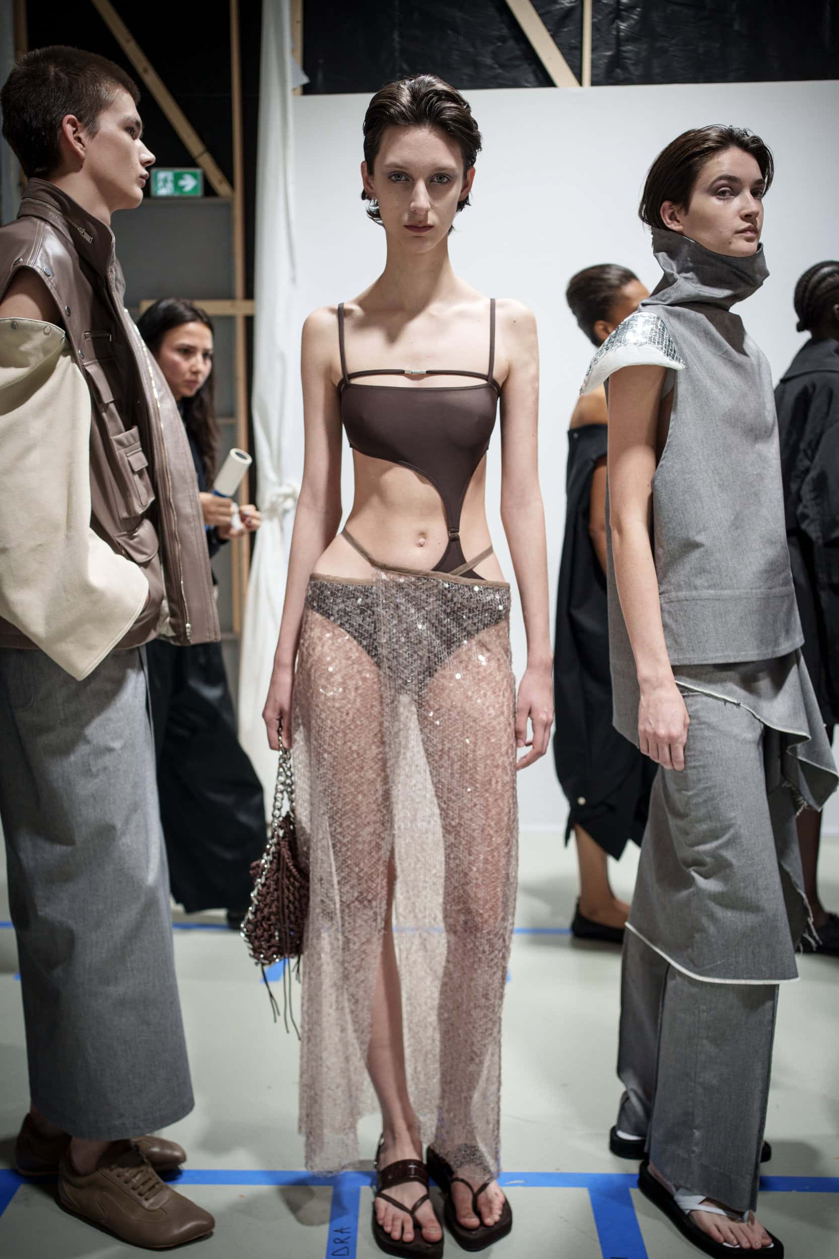 Niccolo Pasqualetti Spring 2026 Fashion Show Backstage