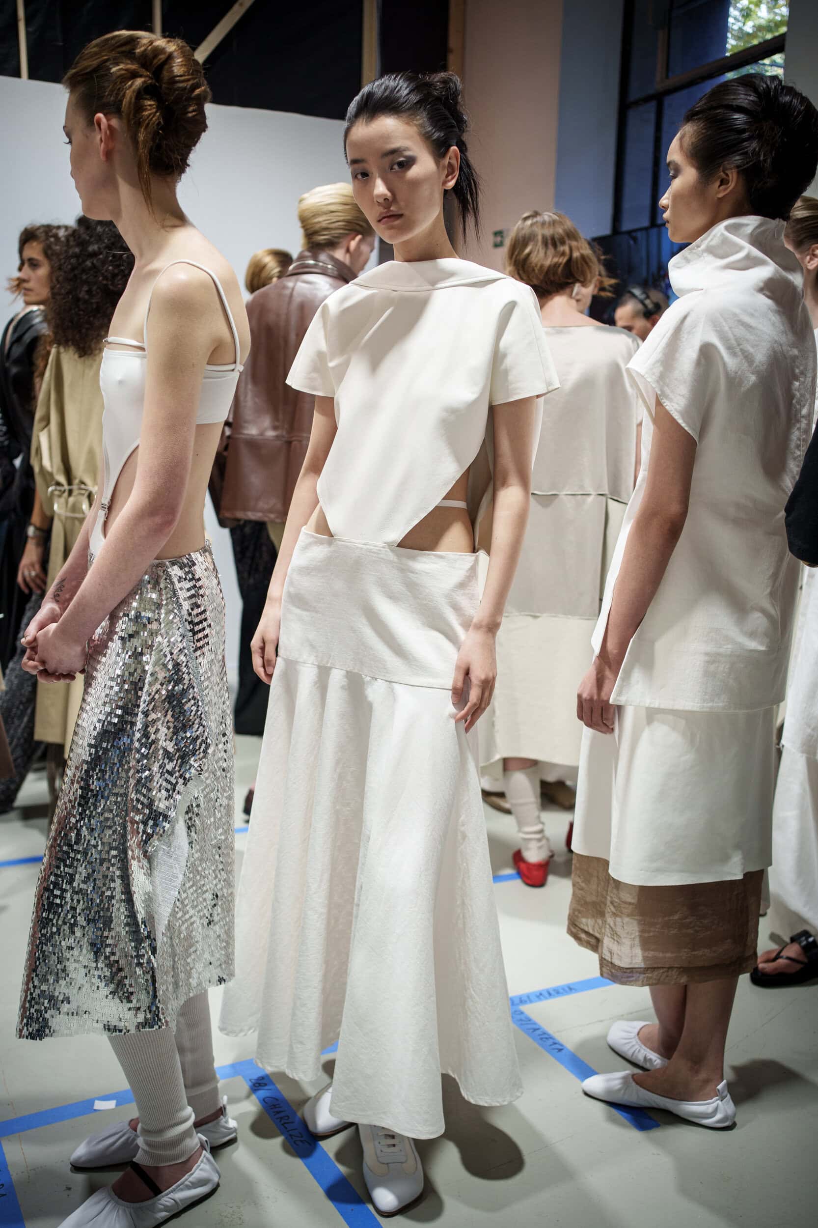 Niccolo Pasqualetti Spring 2026 Fashion Show Backstage