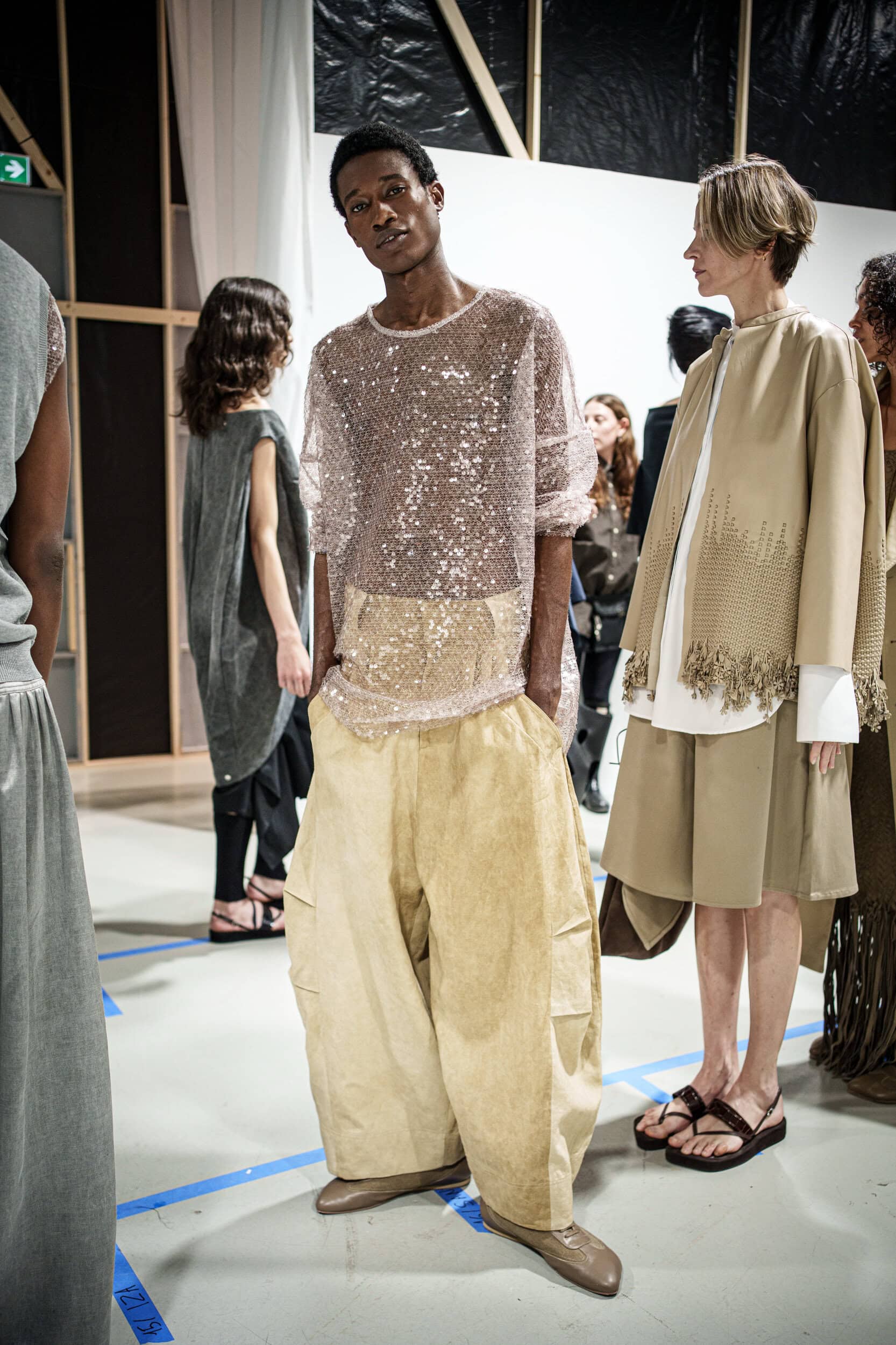 Niccolo Pasqualetti Spring 2026 Fashion Show Backstage