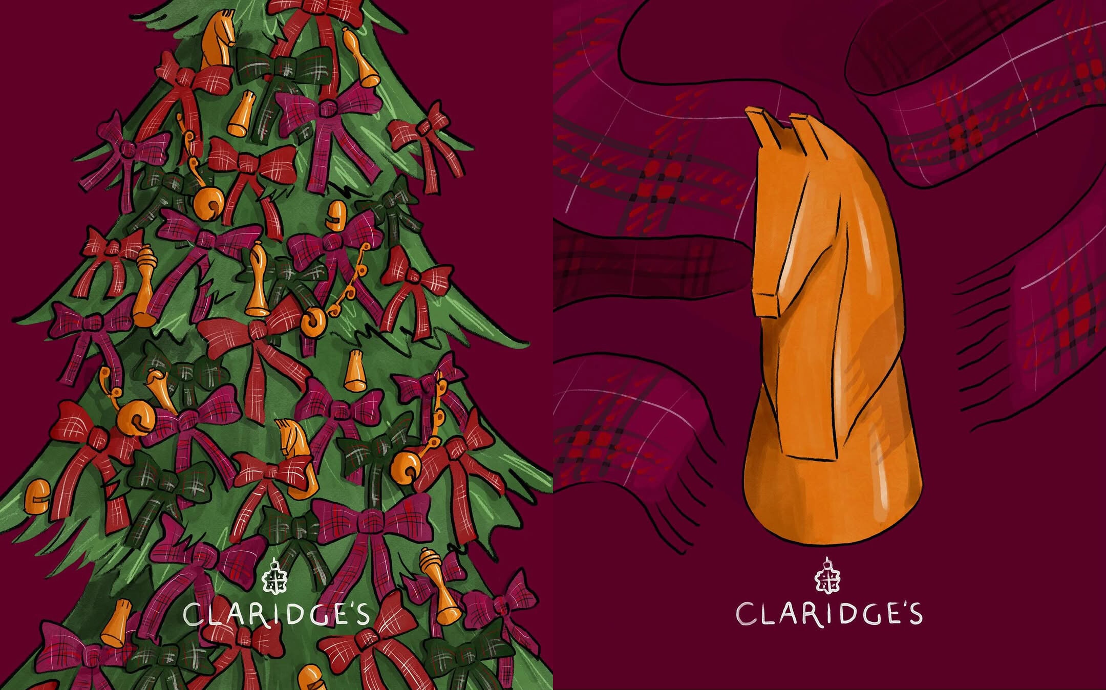 Daniel Lee Designs Claridge’s 2025 Christmas Tree Using Burberry Surplus Fabrics