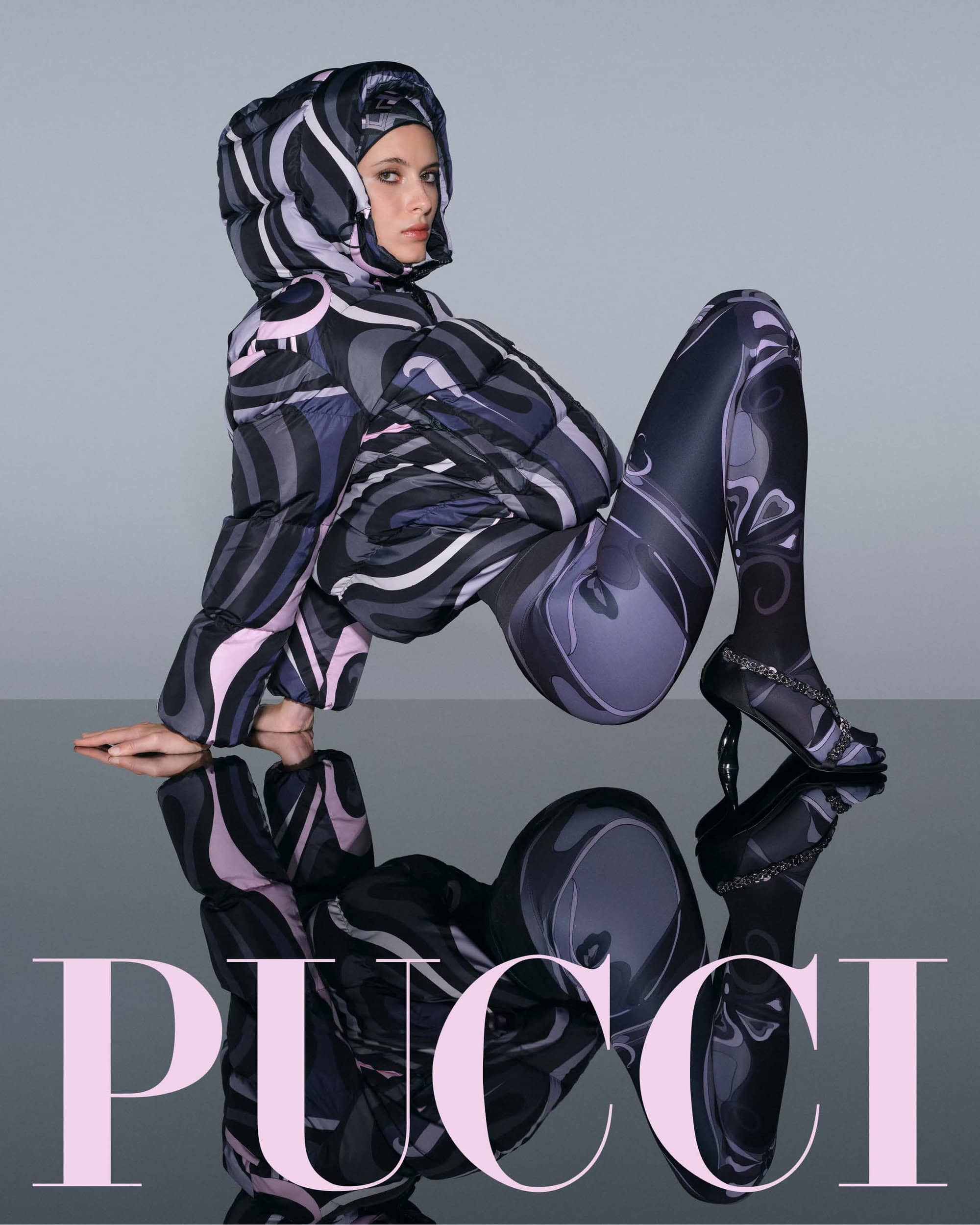 Pucci Winter 2025 Puffer ad campaign