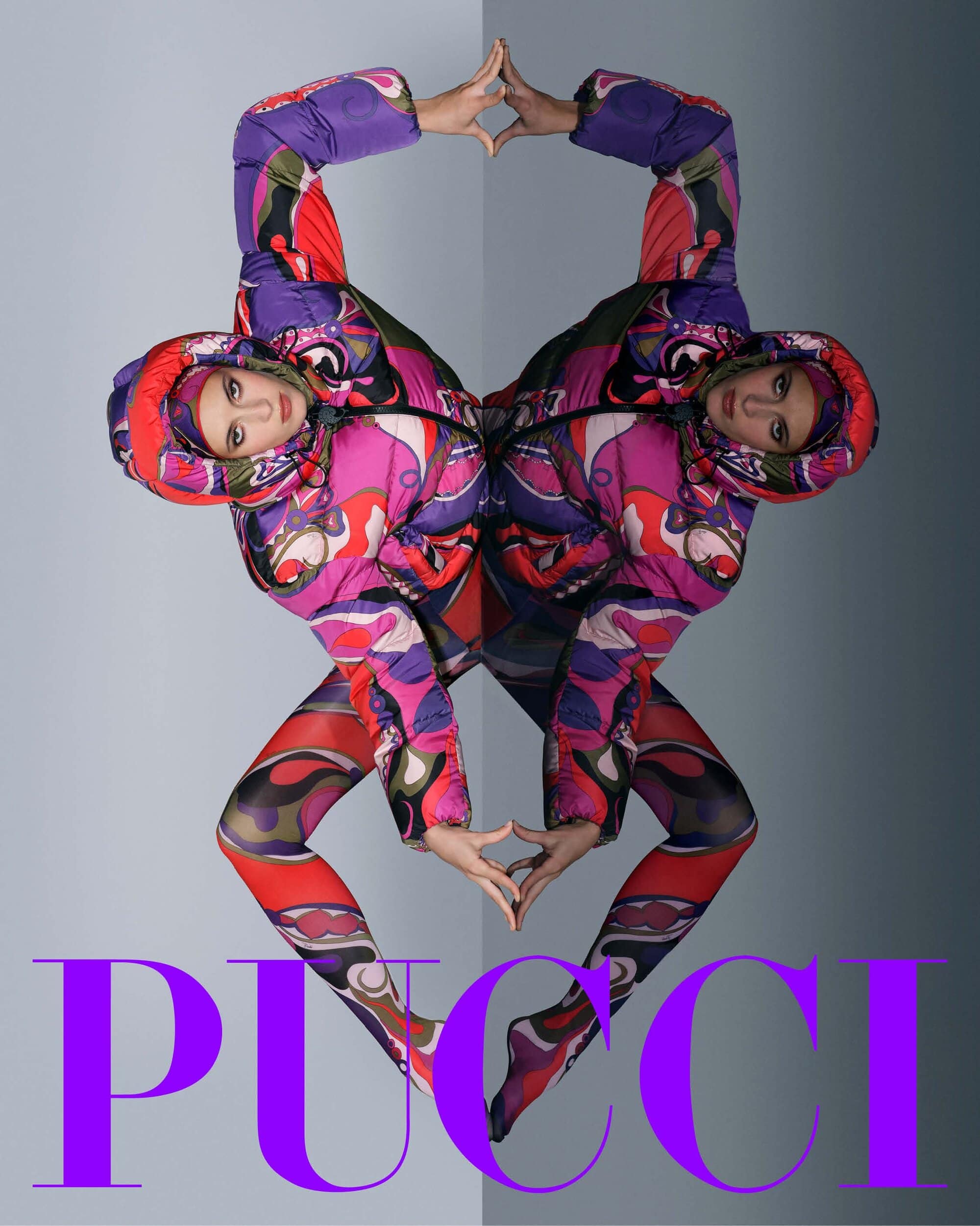 Pucci Winter 2025 Puffer ad campaign