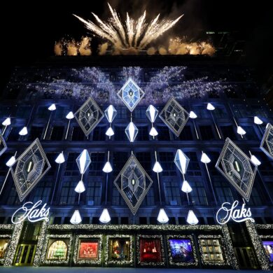 Saks Fifth Avenue Unveils Dazzling Holiday Light Show and Windows