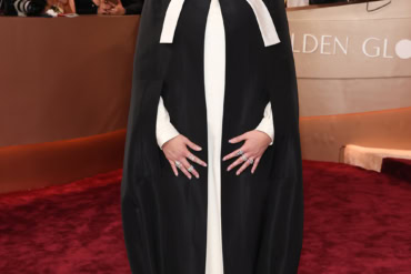 Audrey Nuna in Thom Browne at The 83rd Golden Globes