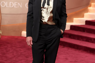 Walton Goggins in Saint Laurent to The 83rd Golden Globes