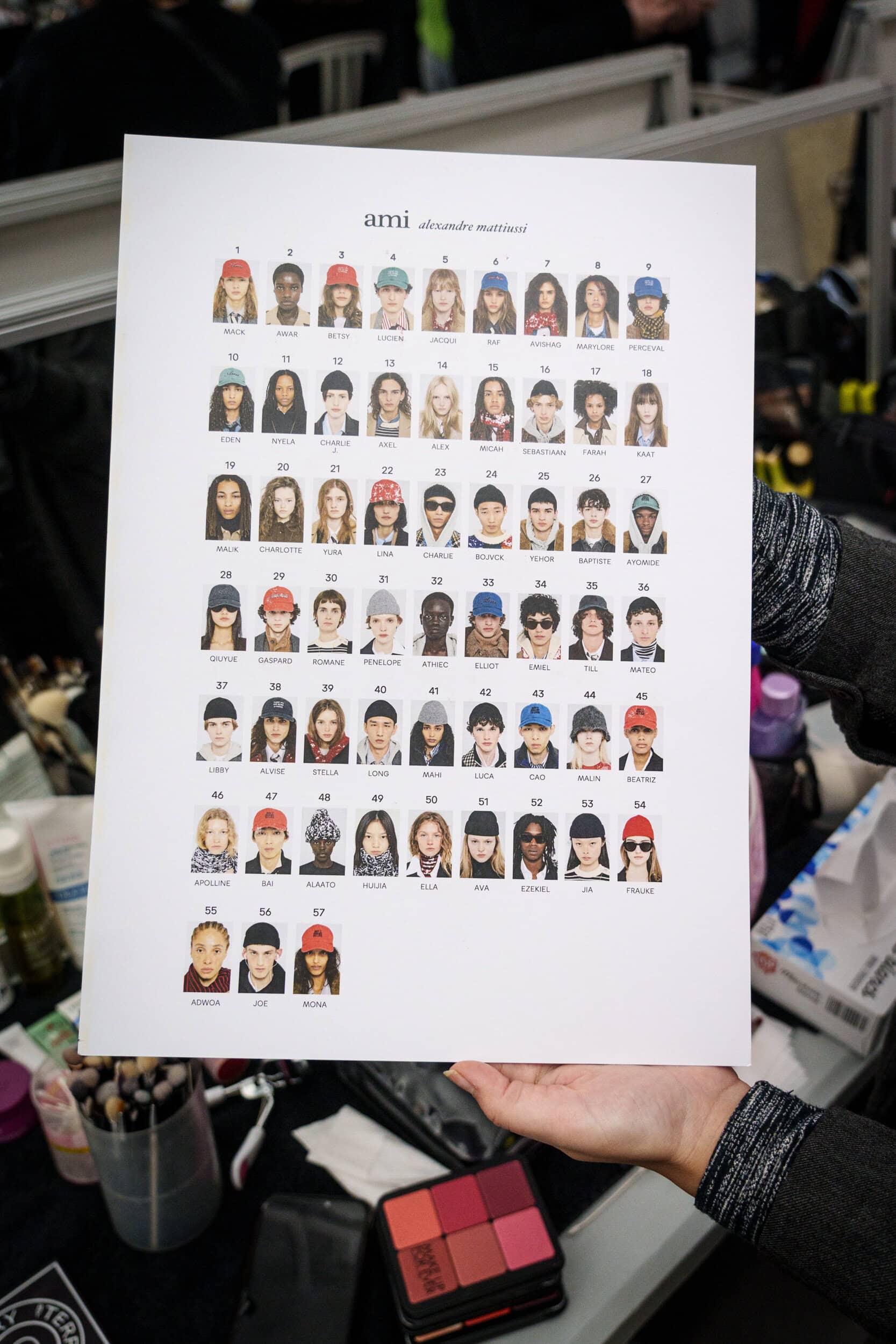 Ami Paris Fall 2026 Men’s Fashion Show Backstage