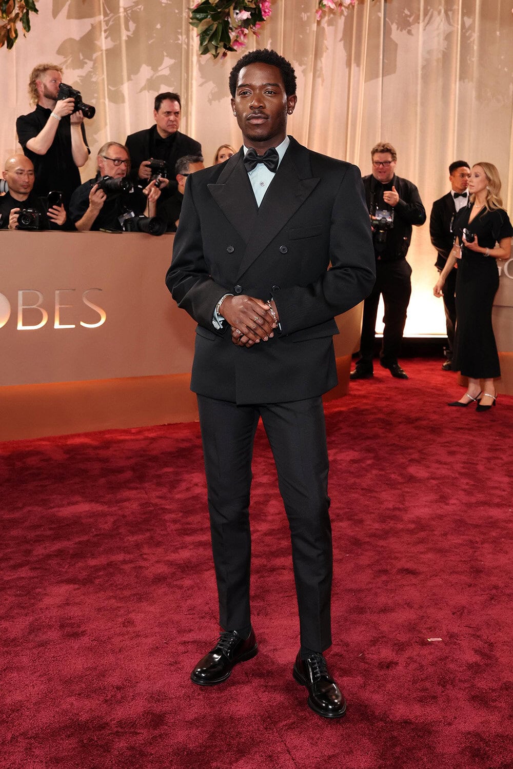 Damson Idris in Prada to The 83rd Golden Globes Awards