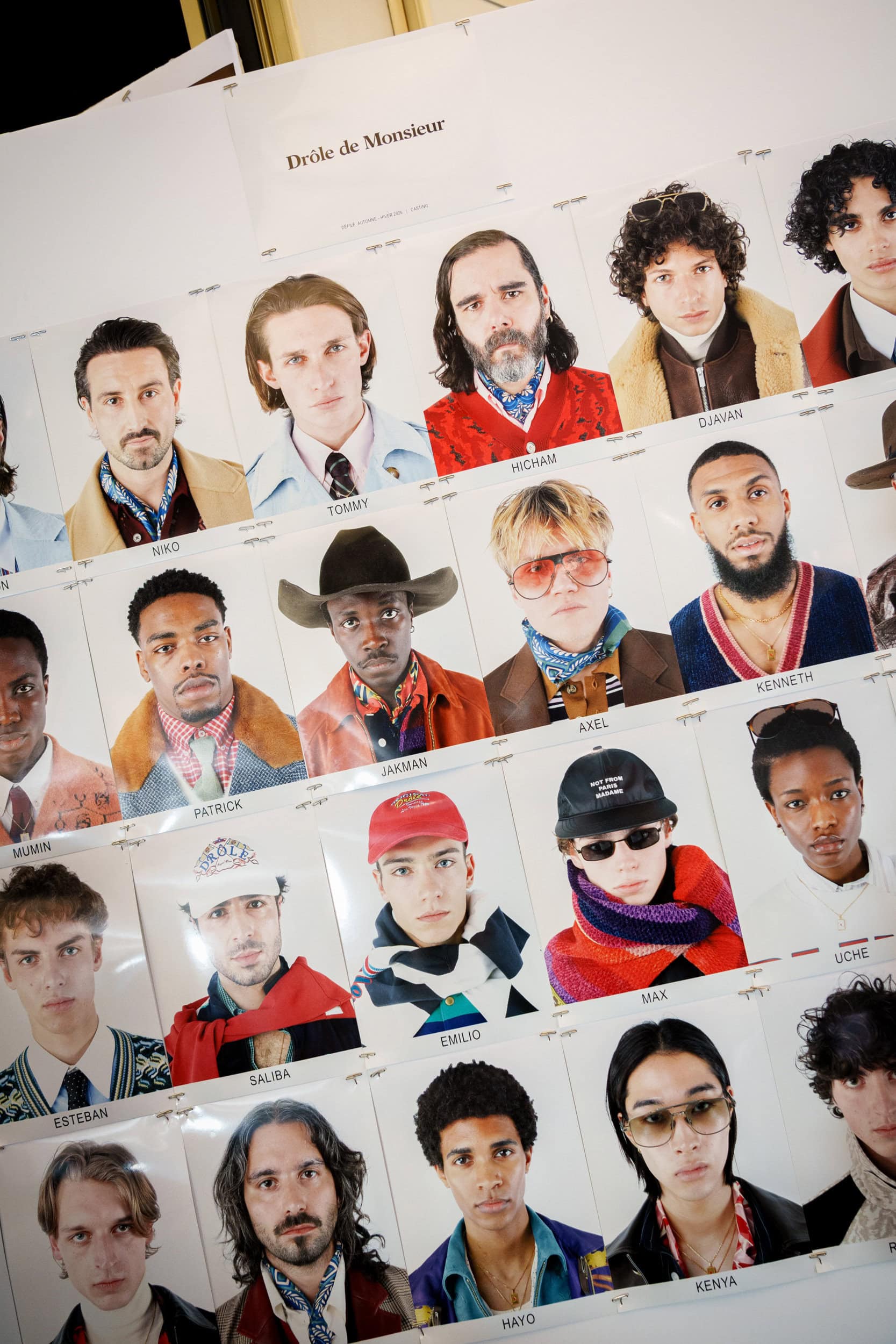 Drole De Monsieur Fall 2026 Men’s Fashion Show Backstage