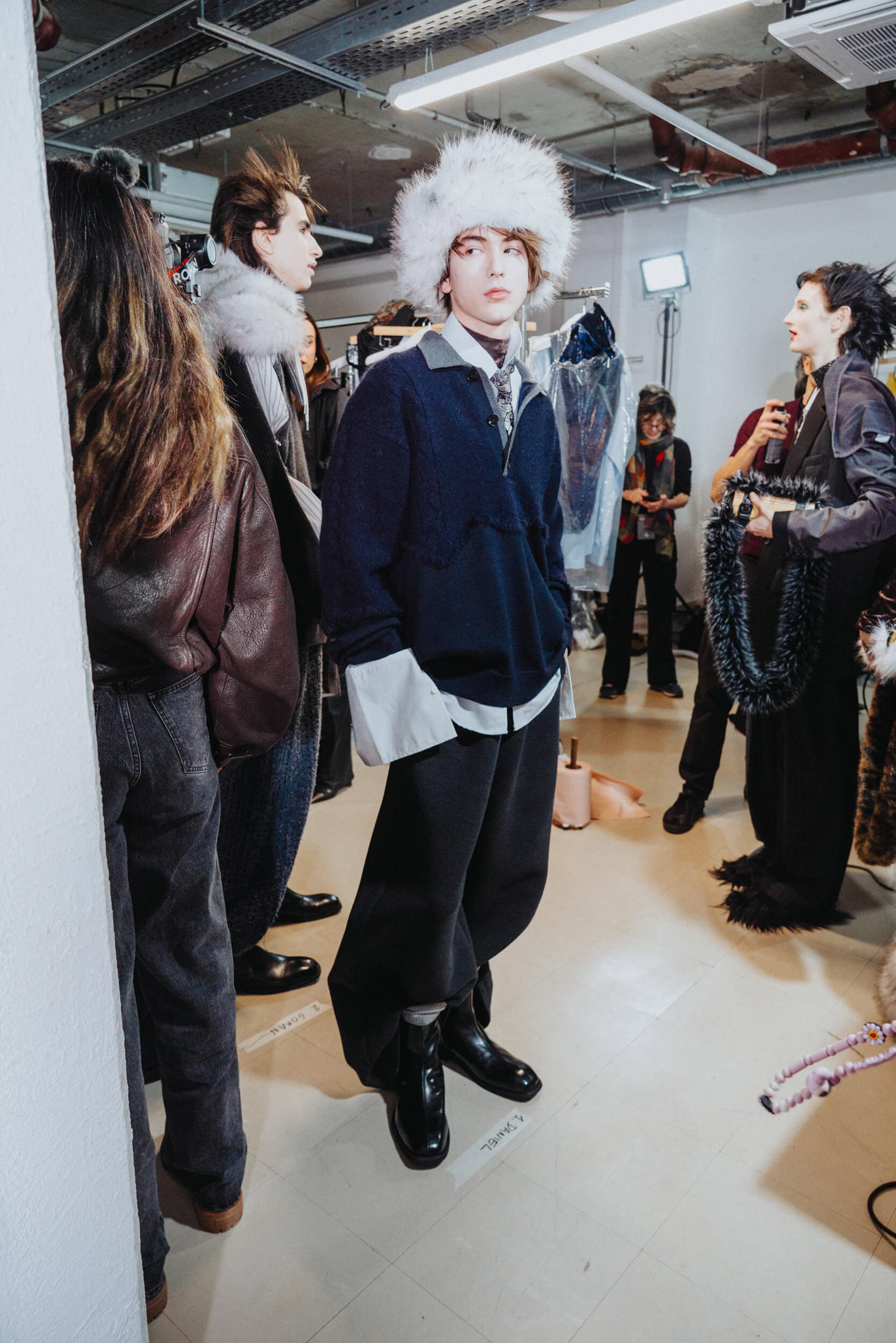 Feng Chen Wang Fall 2026 Men’s Fashion Show Backstage