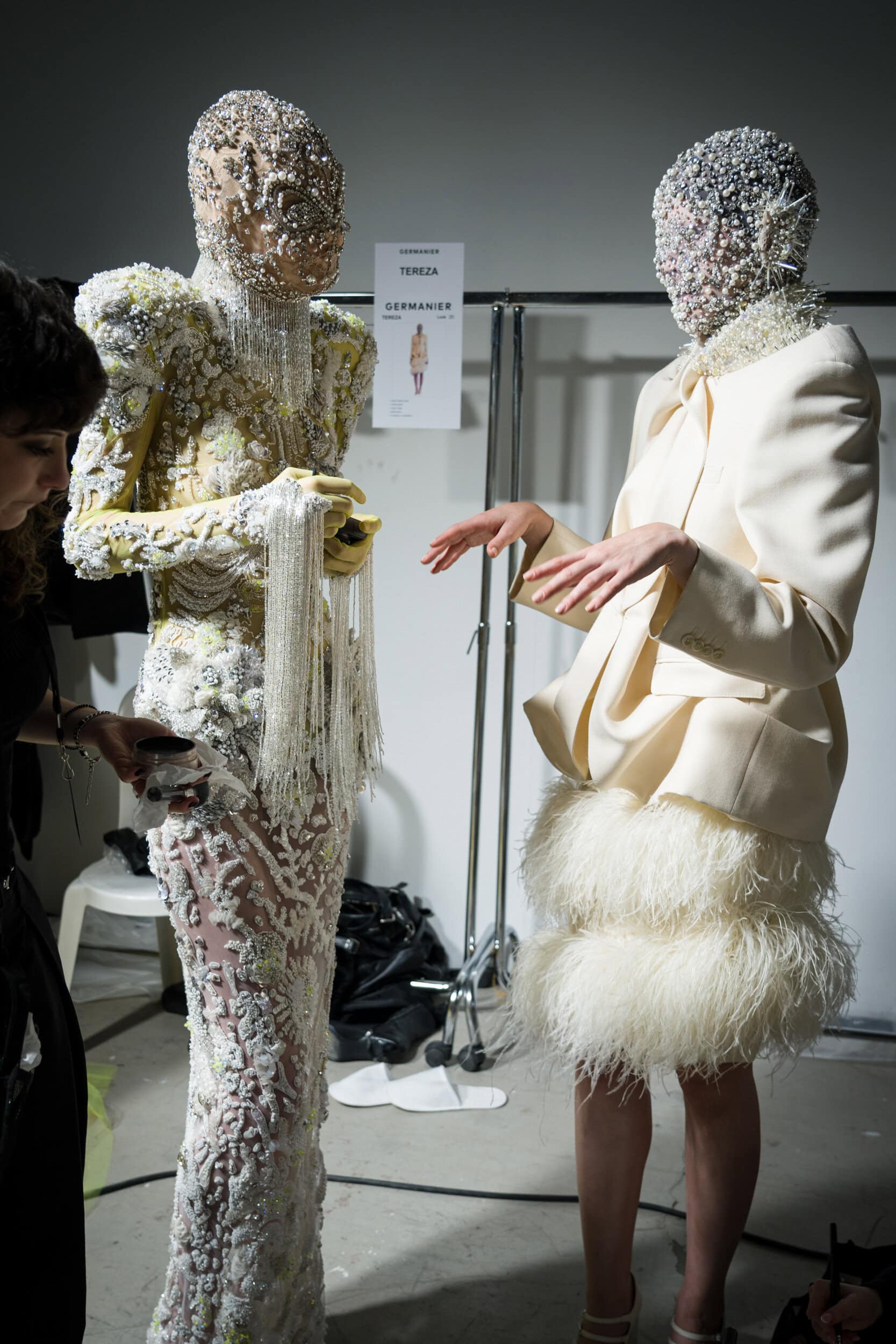 Germanier Spring 2026 Couture Fashion Show Backstage