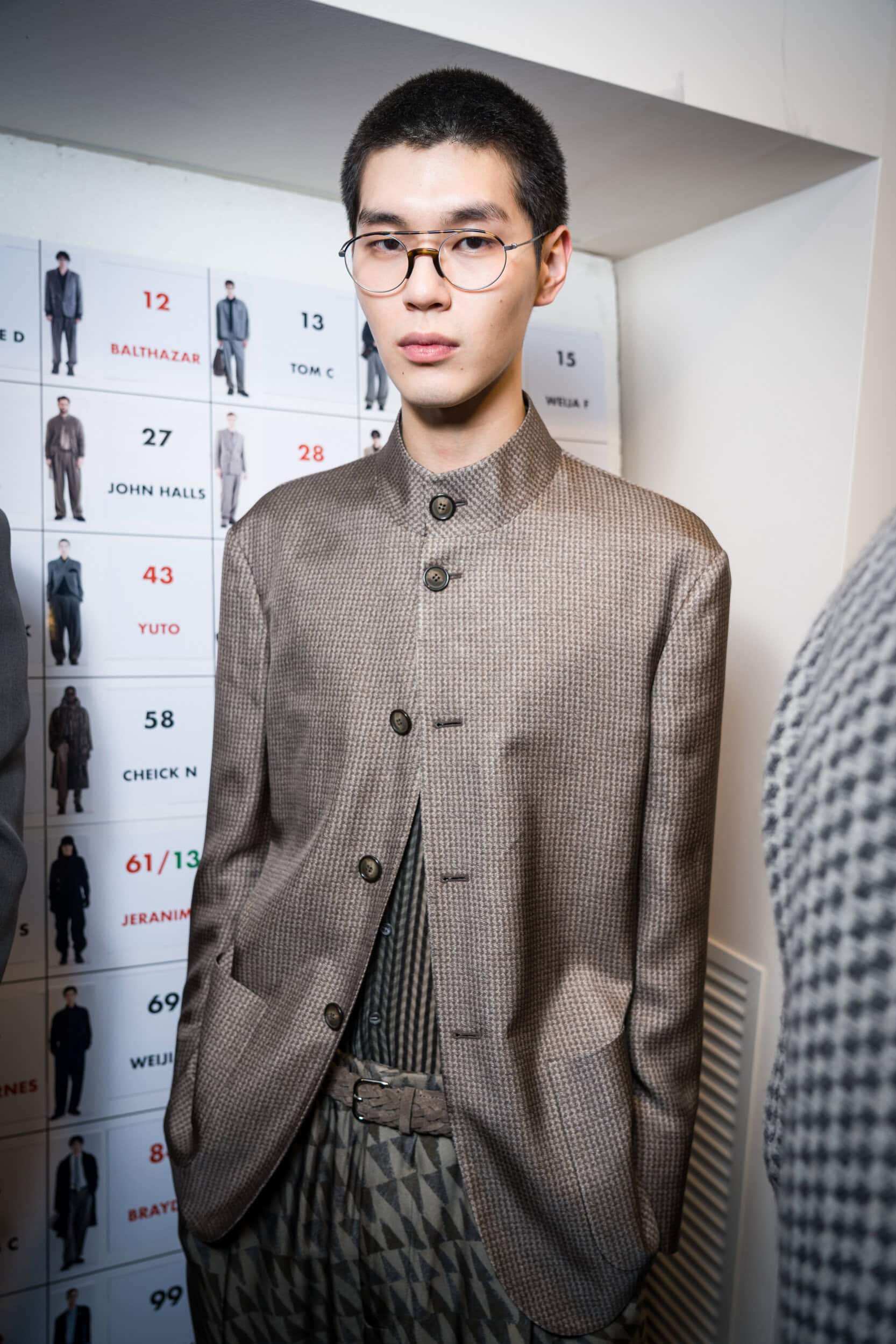 Giorgio Armani Fall 2026 Men’s Fashion Show Backstage