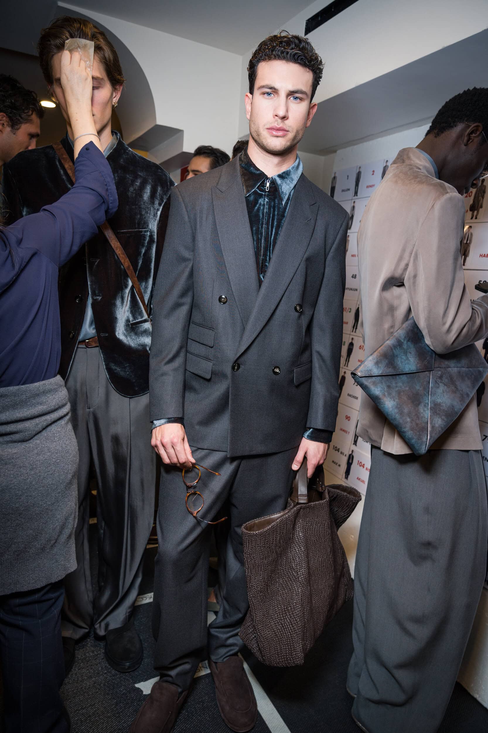 Giorgio Armani Fall 2026 Men’s Fashion Show Backstage