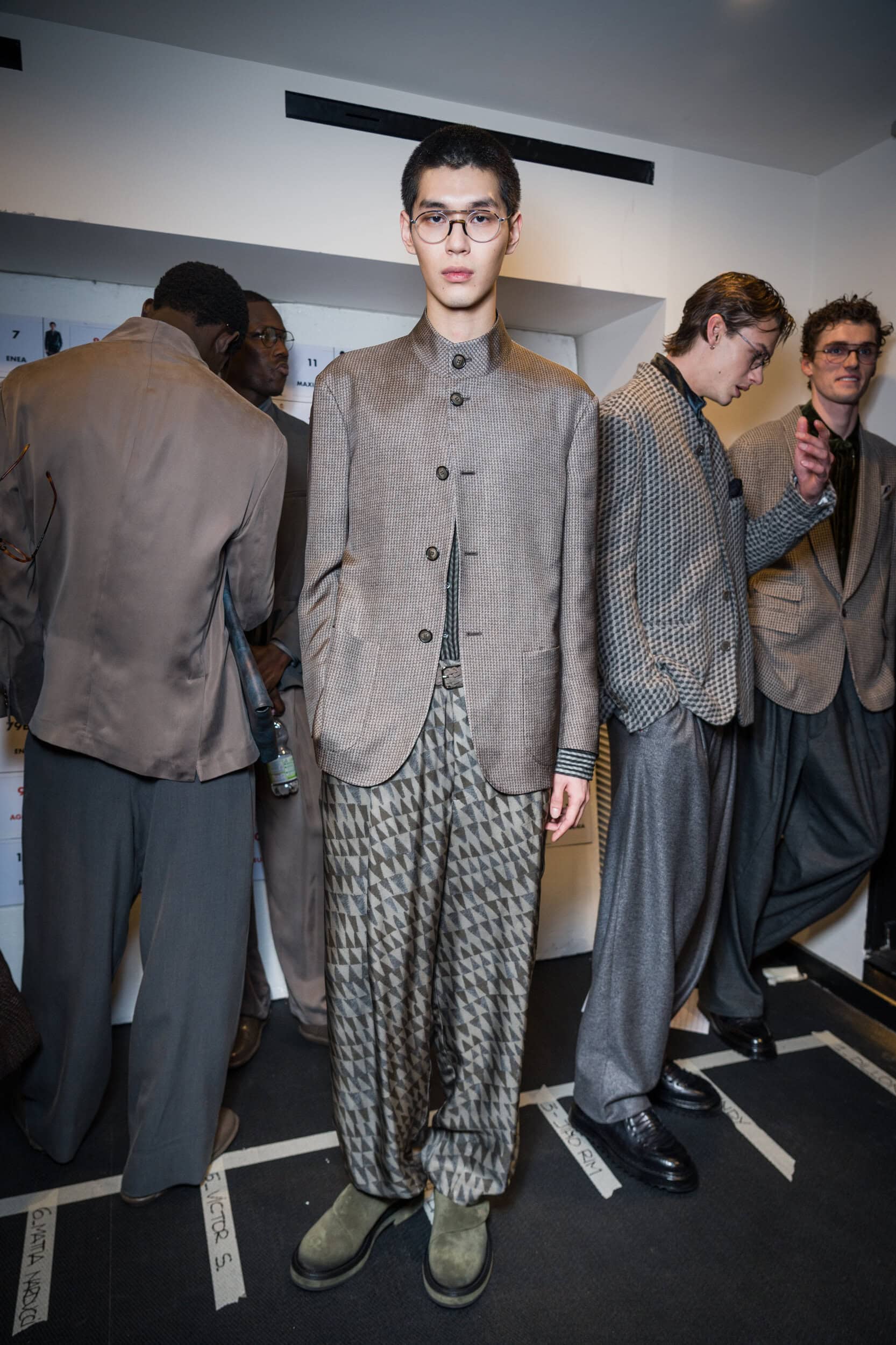 Giorgio Armani Fall 2026 Men’s Fashion Show Backstage