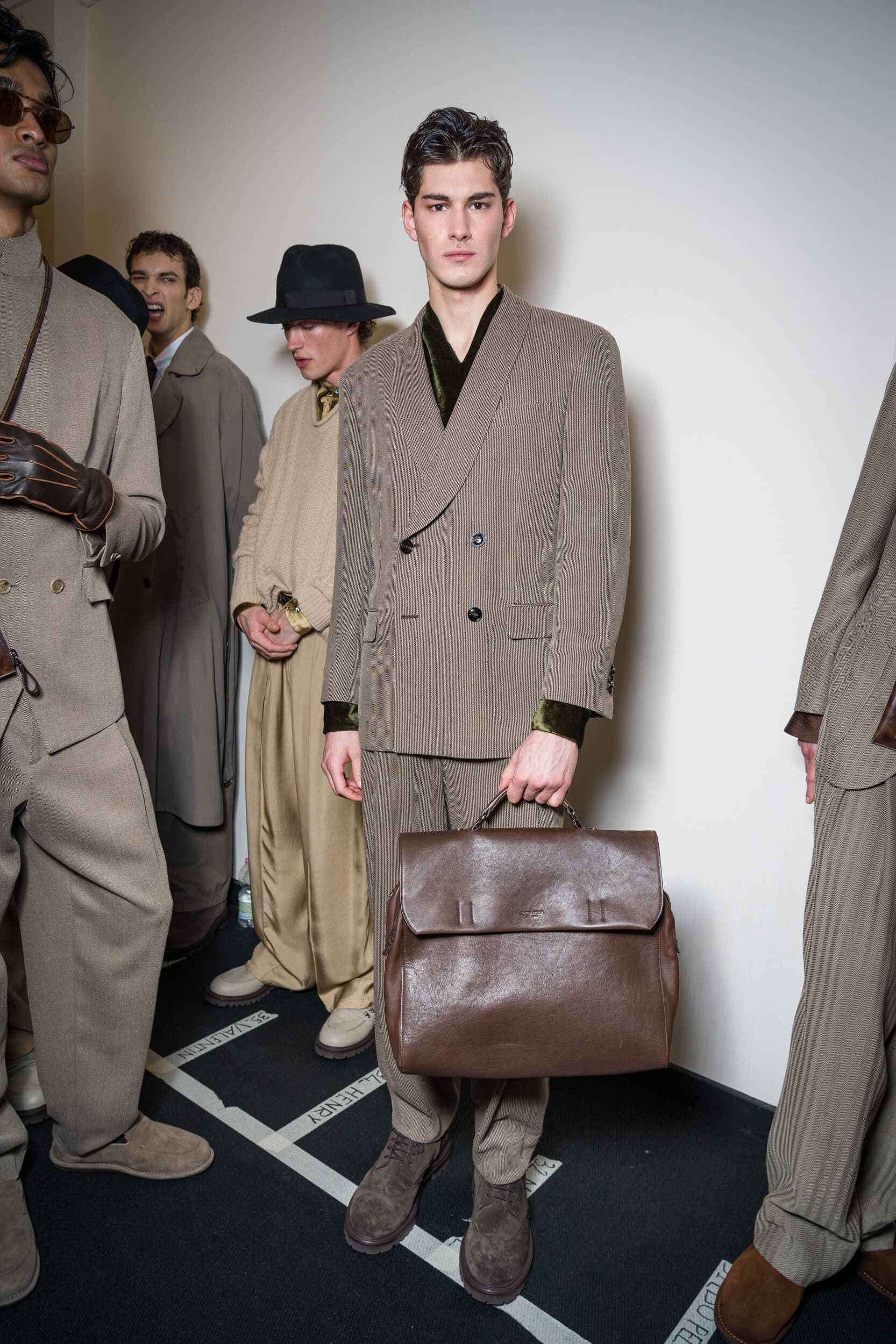 Giorgio Armani Fall 2026 Men’s Fashion Show Backstage