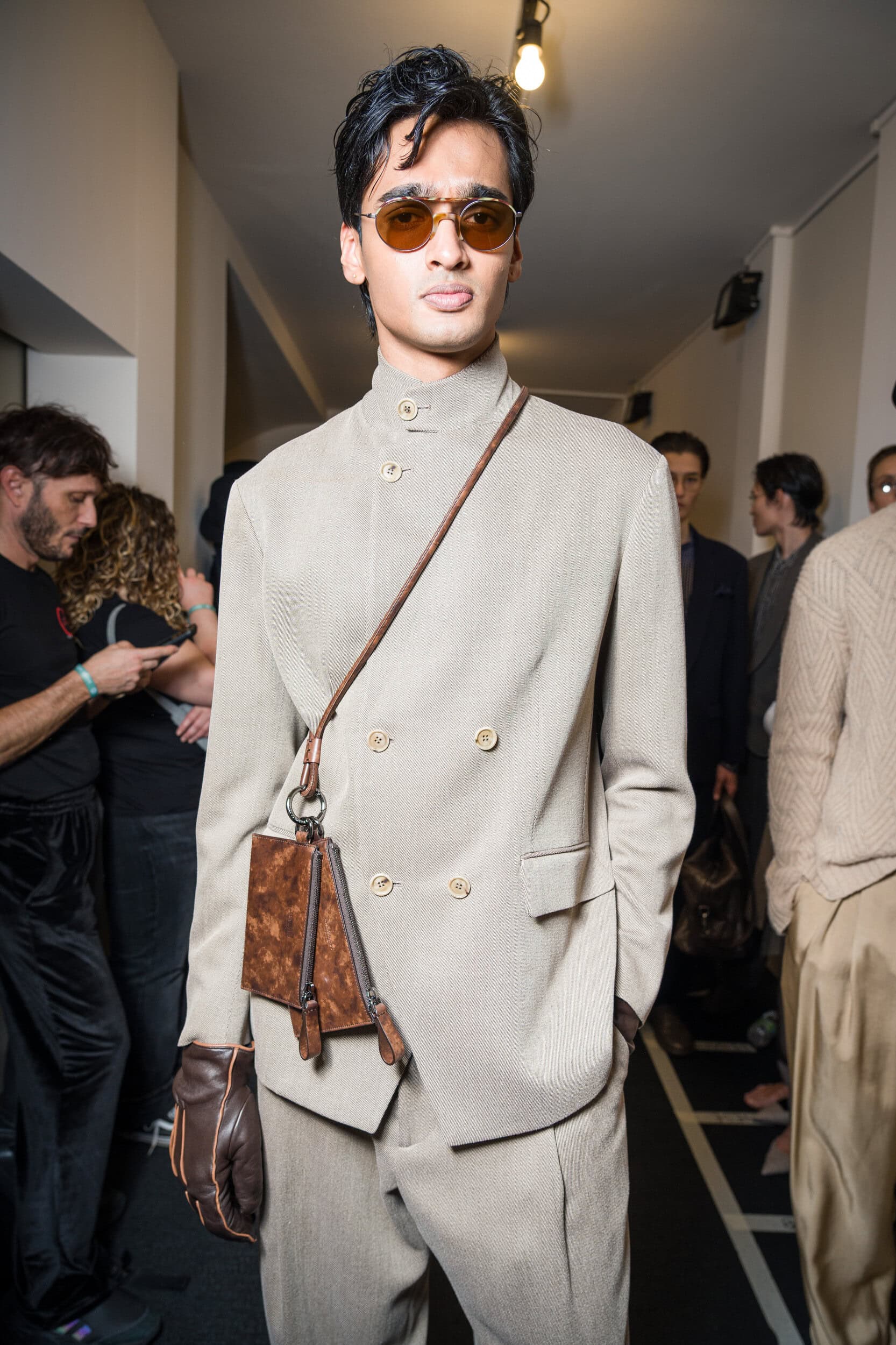 Giorgio Armani Fall 2026 Men’s Fashion Show Backstage