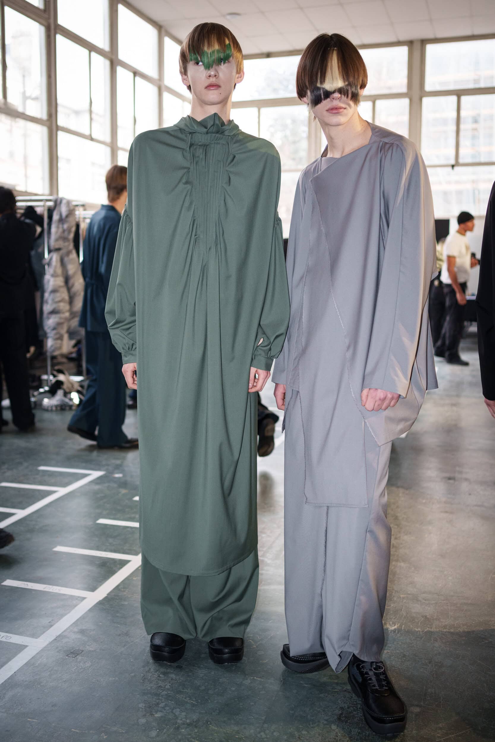 Kiko Kostadinov Fall 2026 Men’s Fashion Show Backstage
