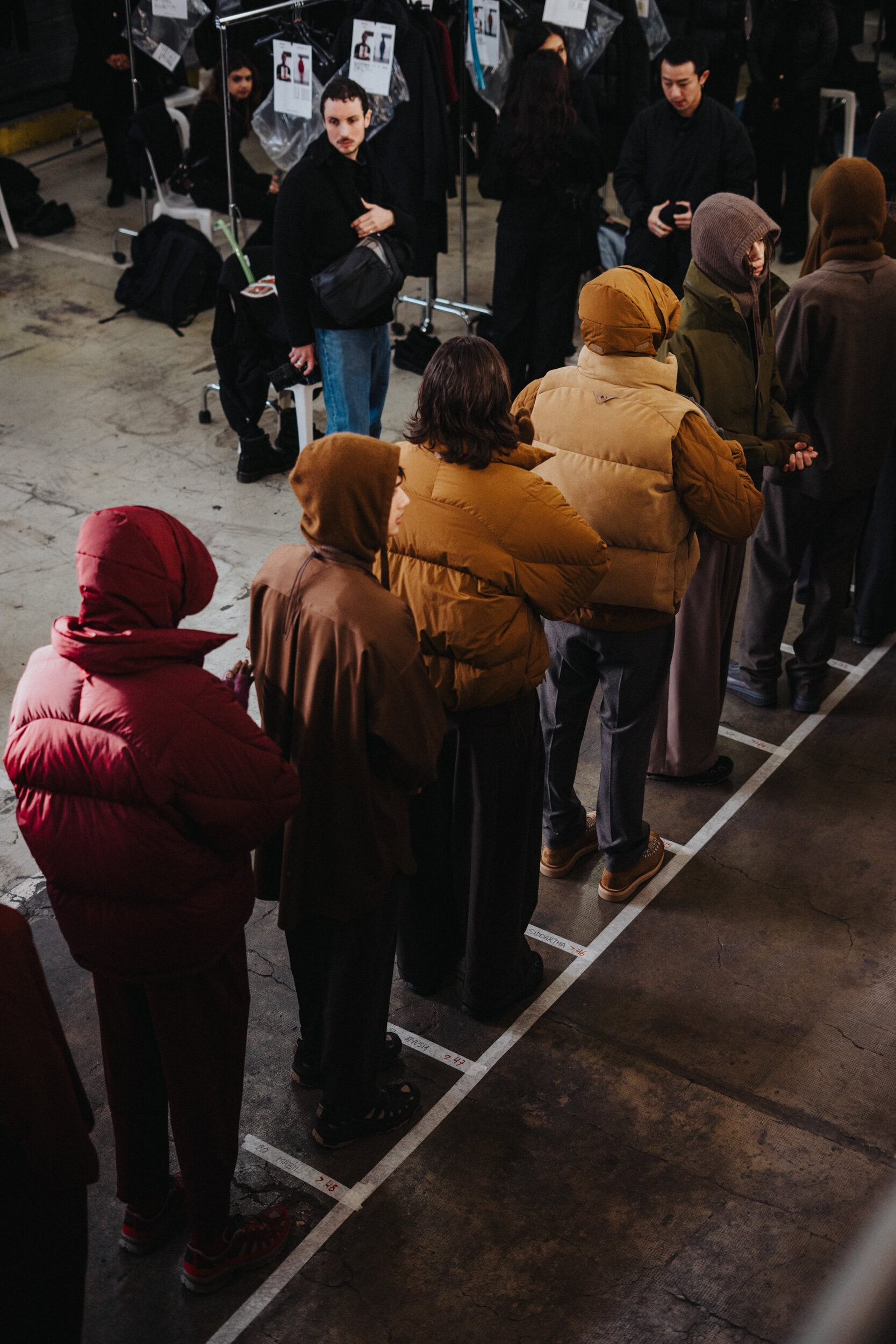 White Mountaineering Fall 2026 Men’s Fashion Show Backstage