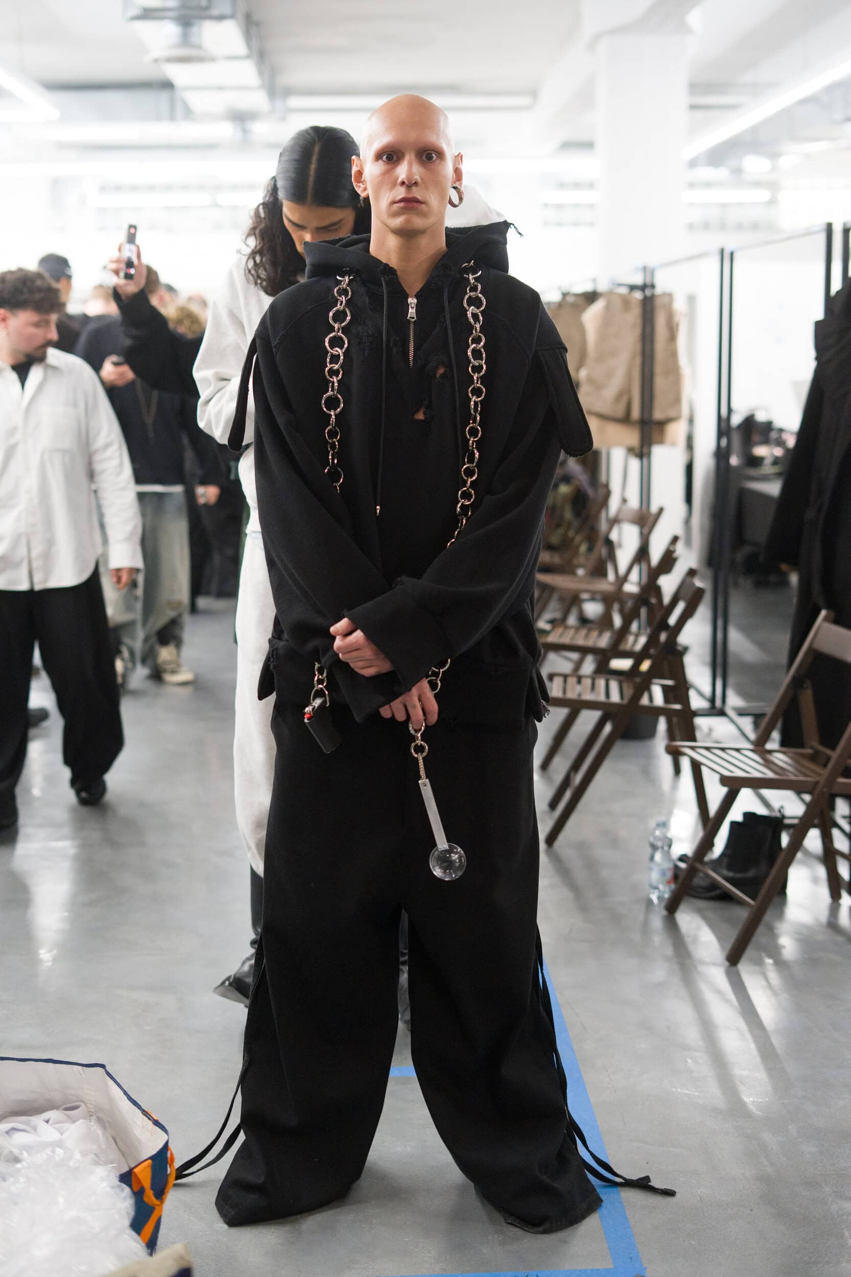 Domenico Orefice Fall 2026 Men’s Fashion Show Backstage