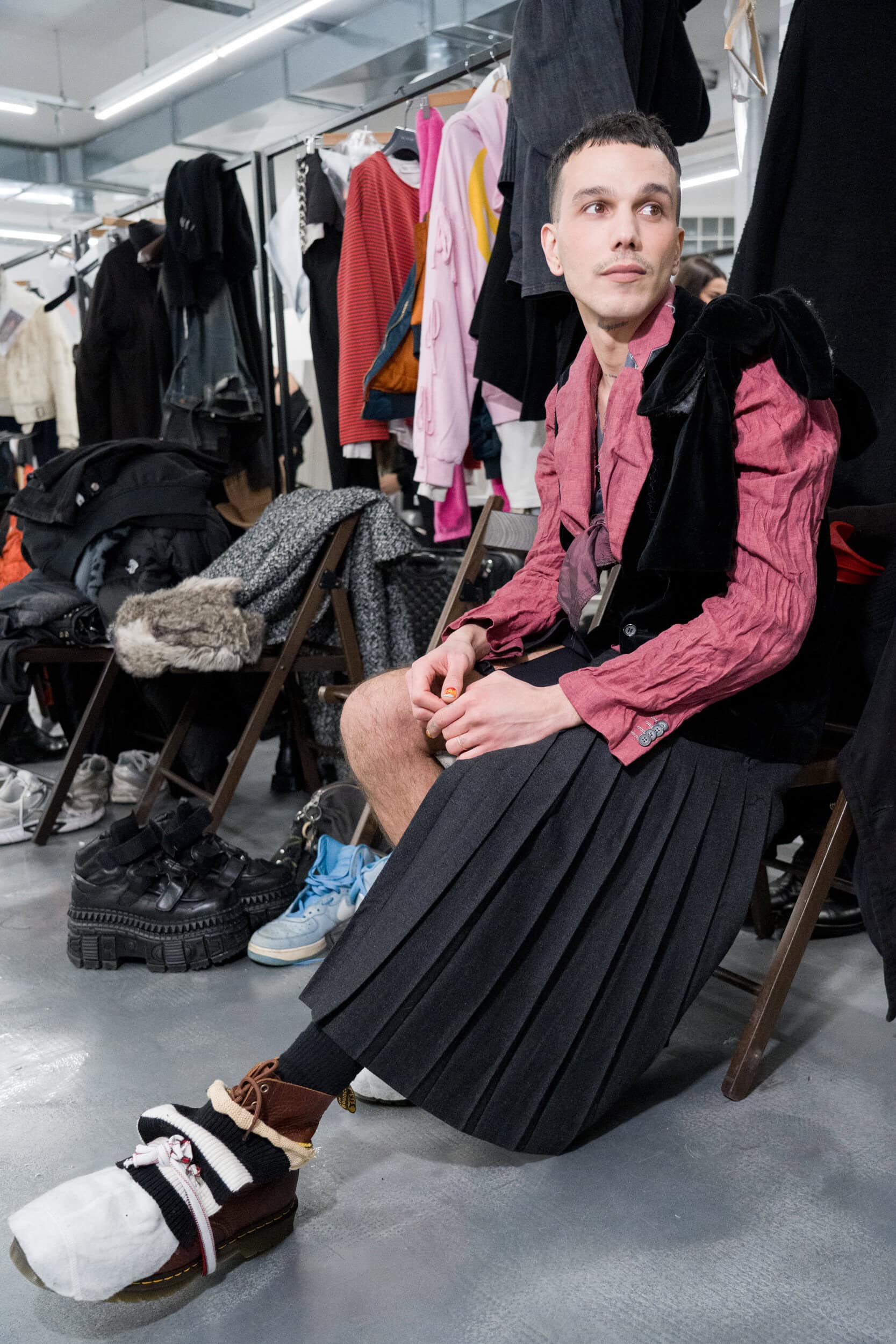 Simon Cracker Fall 2026 Men’s Fashion Show Backstage