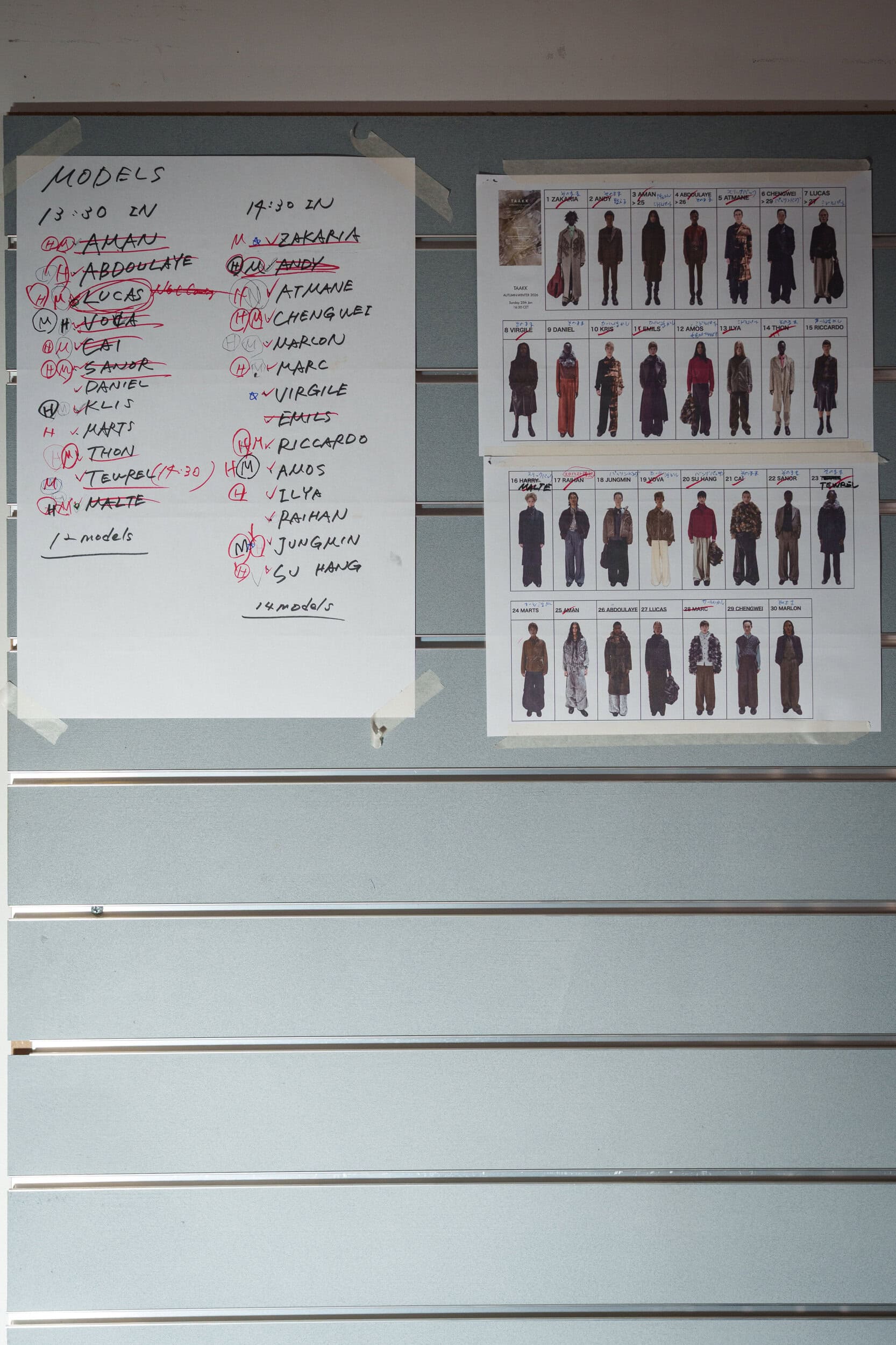 Taakk Fall 2026 Men’s Fashion Show Backstage