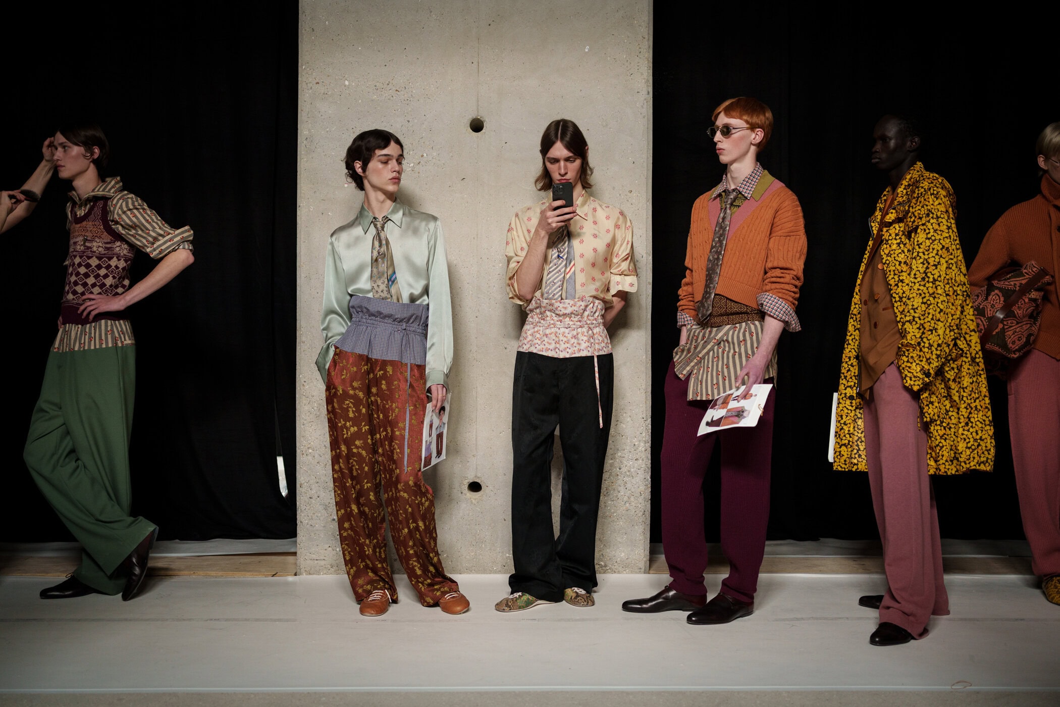Dries Van Noten Fall 2026 Men’s Fashion Show Backstage