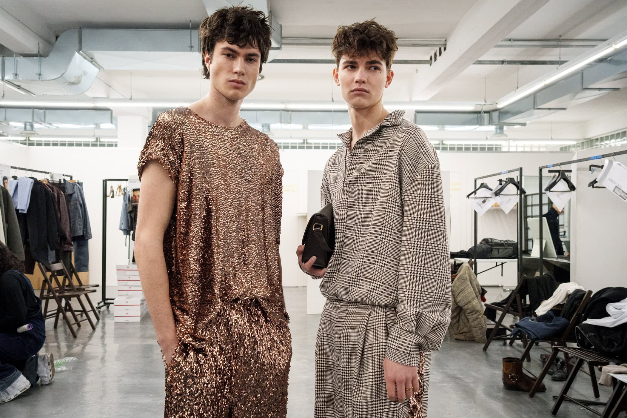 Miguel Vieira Fall 2026 Men’s Fashion Show Backstage