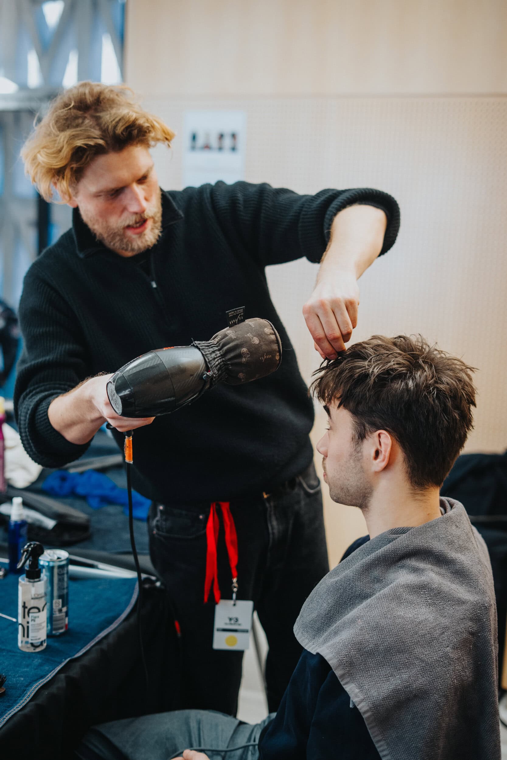 Y-3 Fall 2026 Men’s Fashion Show Backstage