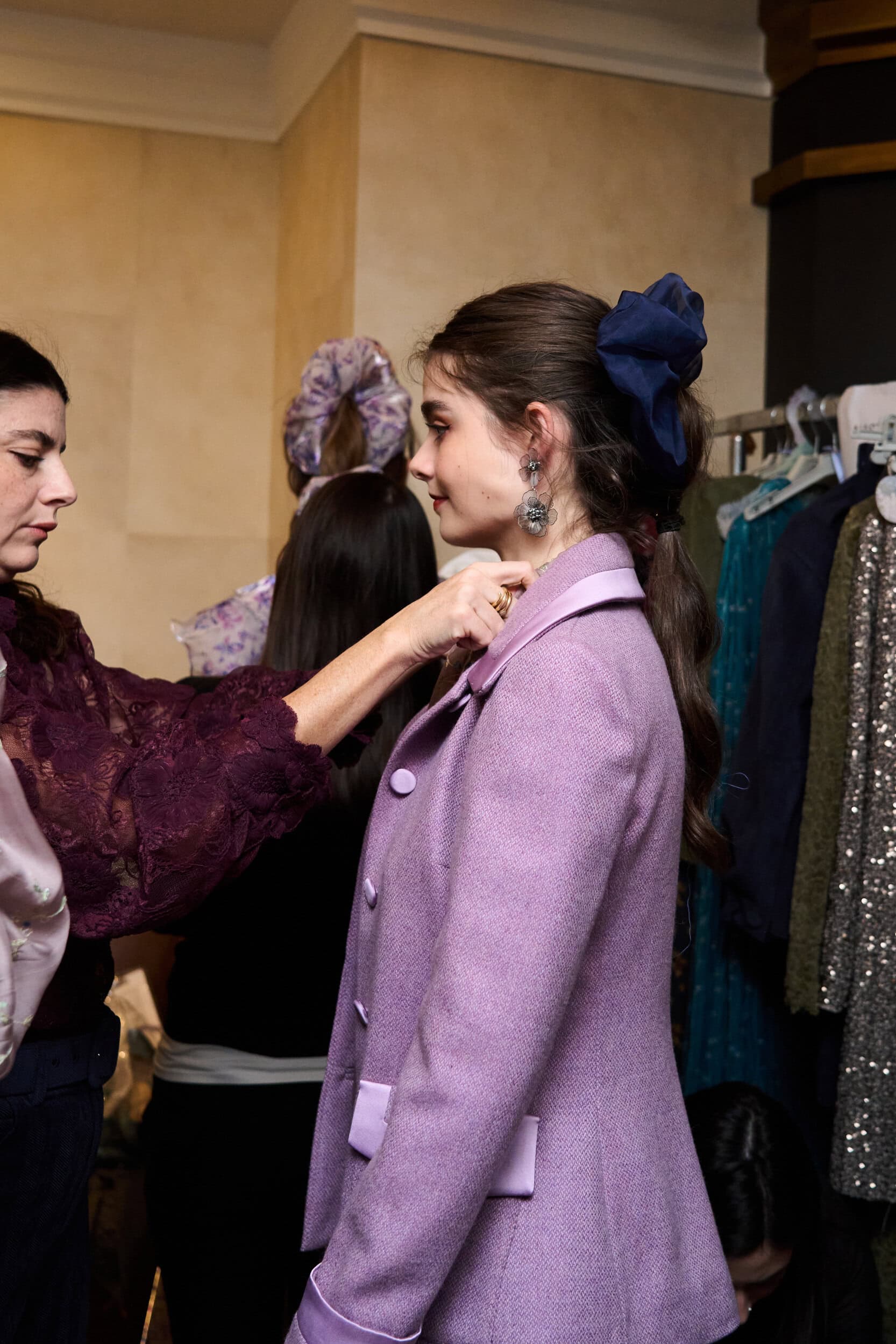 Luisa Beccaria Fall 2026 Fashion Show Backstage