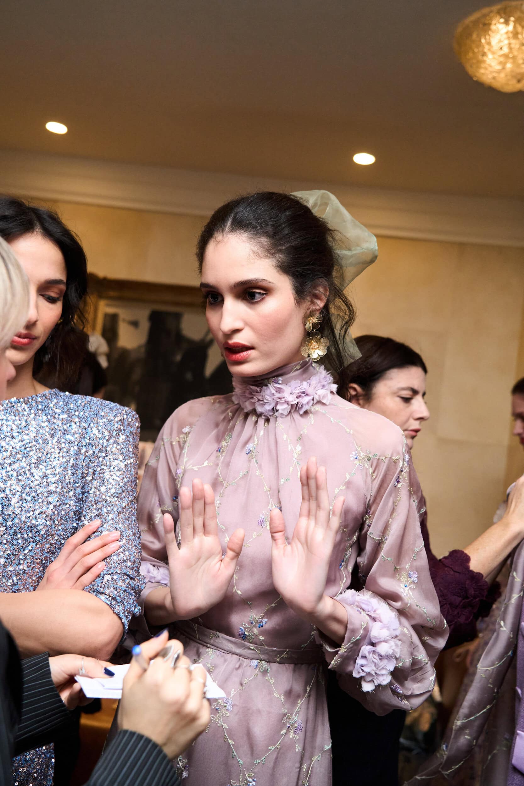 Luisa Beccaria Fall 2026 Fashion Show Backstage