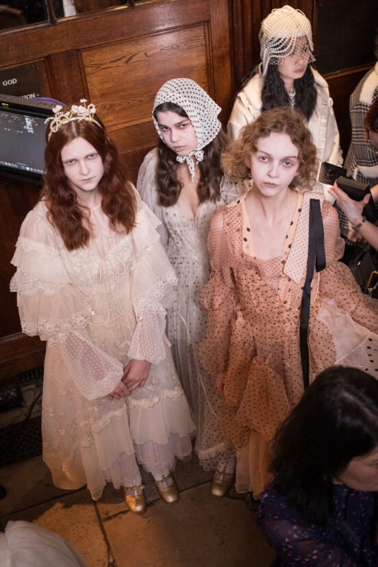 Bora Aksu Fall 2026 Fashion Show Backstage