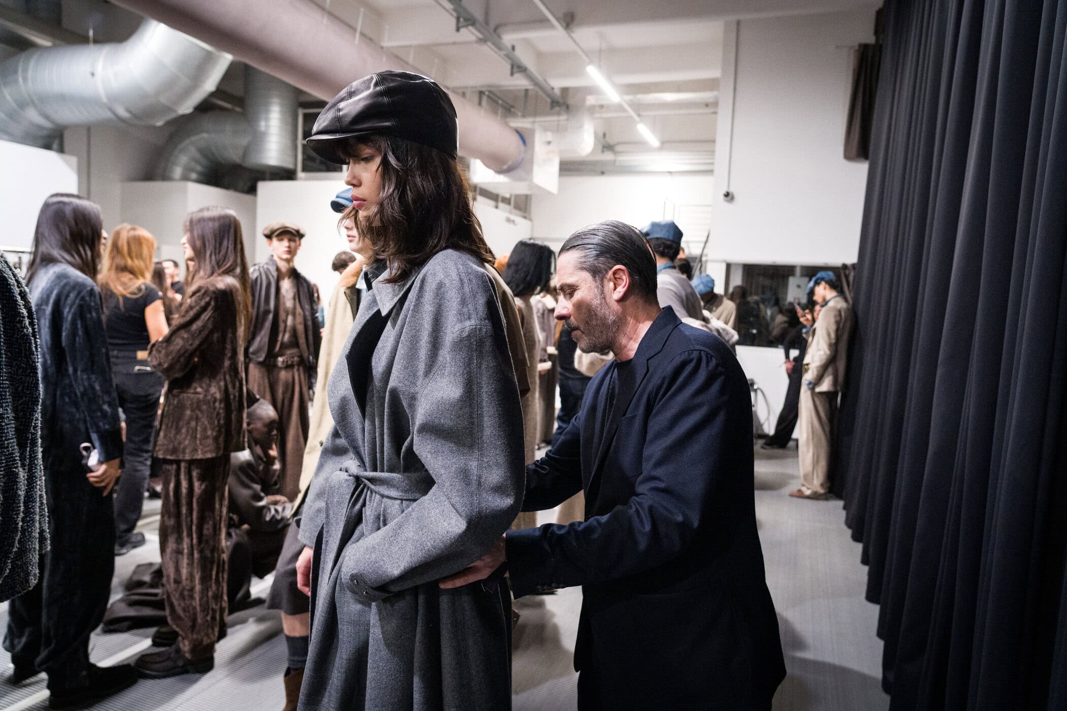 Emporio Armani Fall 2026 Fashion Show Backstage