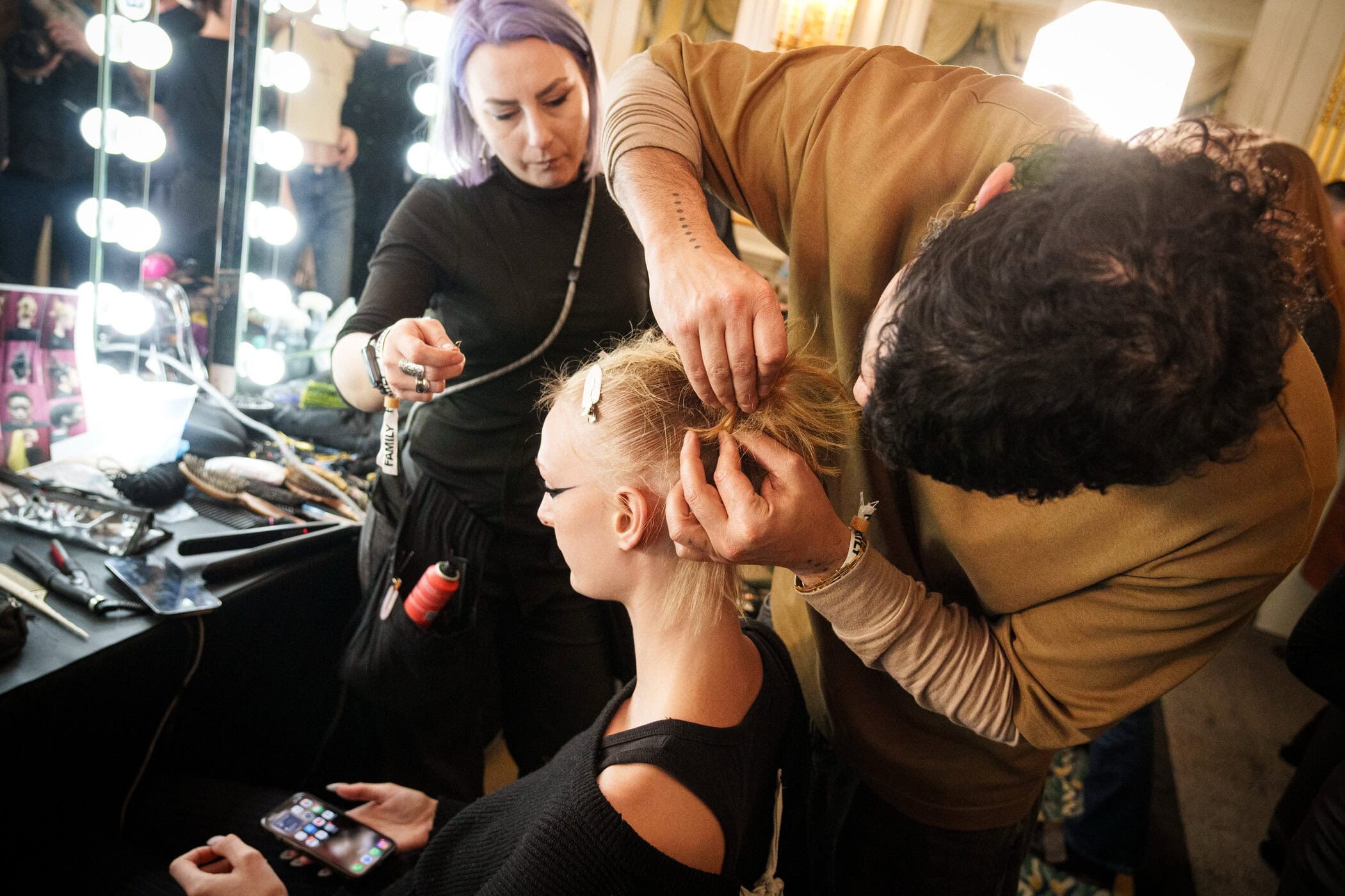 Harris Reed Fall 2026 Fashion Show Backstage