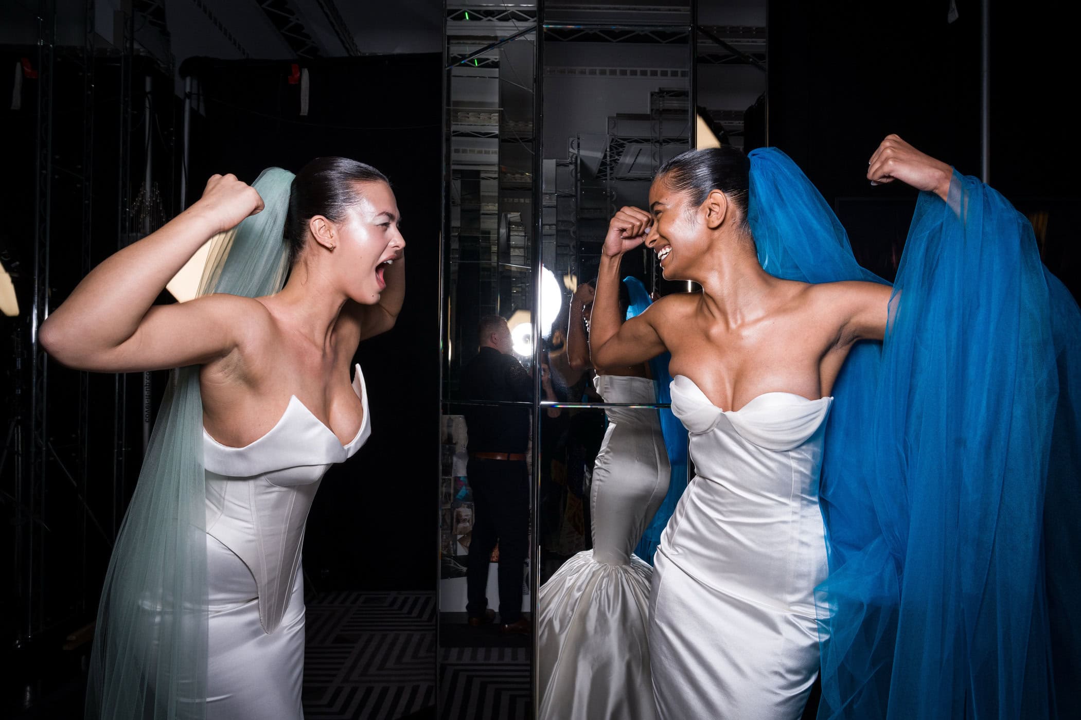 Harris Reed Fall 2026 Fashion Show Backstage