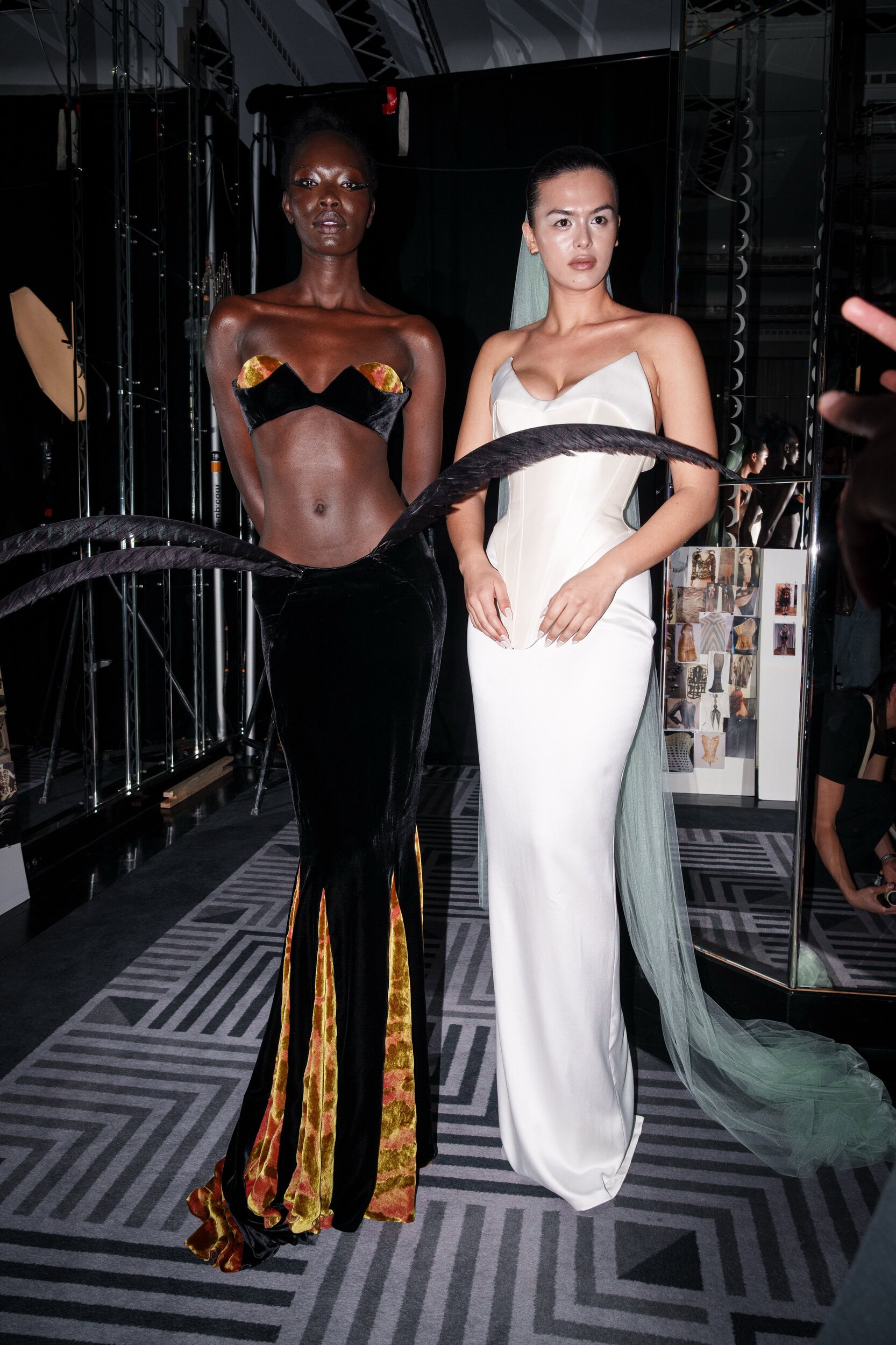 Harris Reed Fall 2026 Fashion Show Backstage