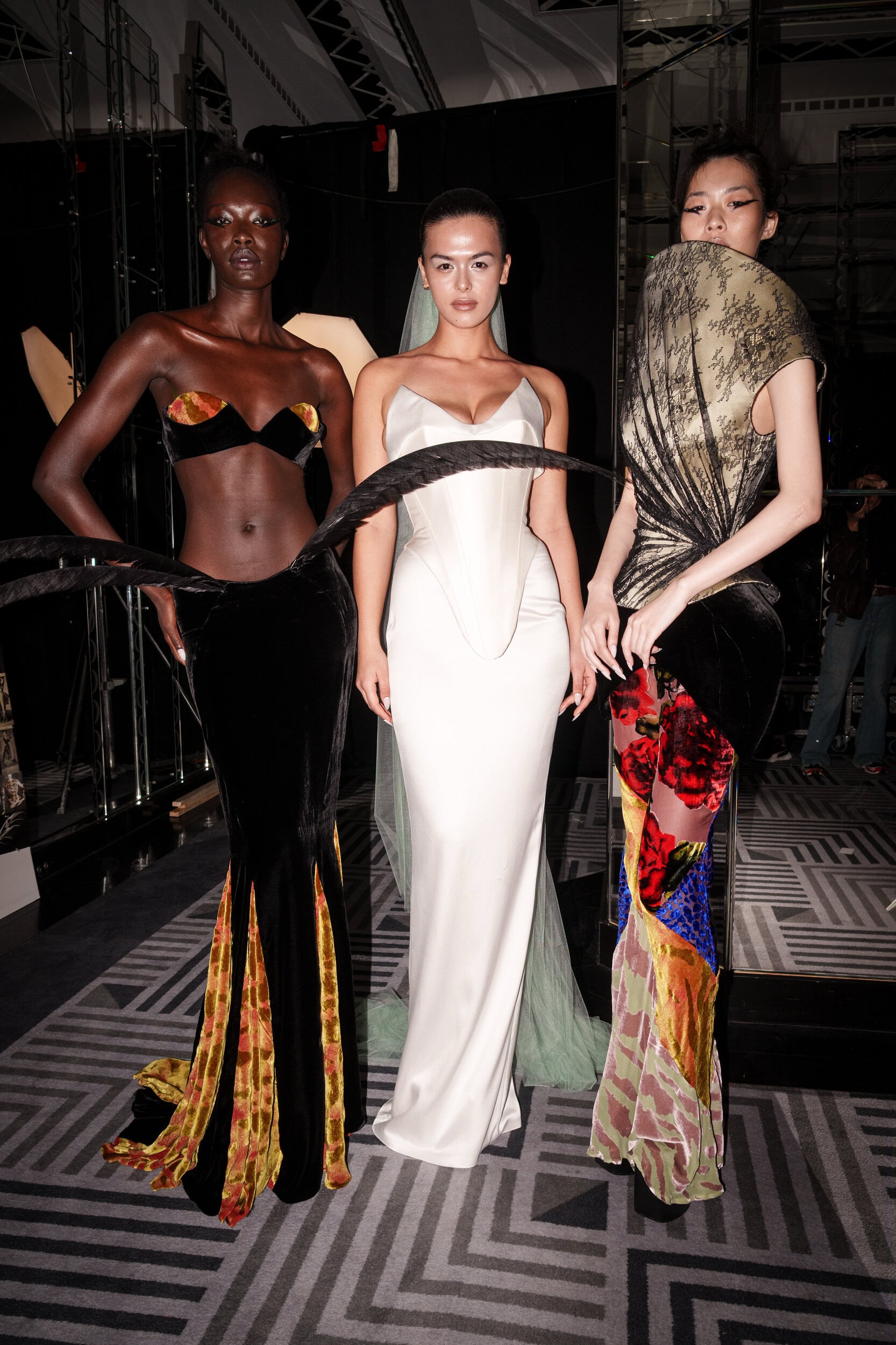 Harris Reed Fall 2026 Fashion Show Backstage