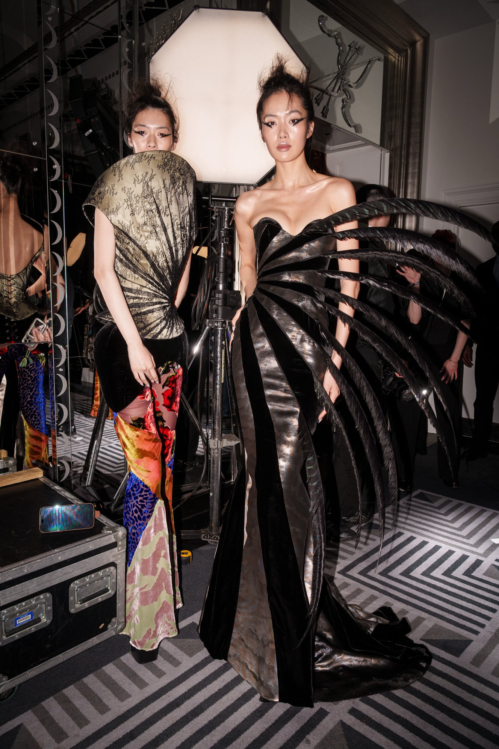 Harris Reed Fall 2026 Fashion Show Backstage