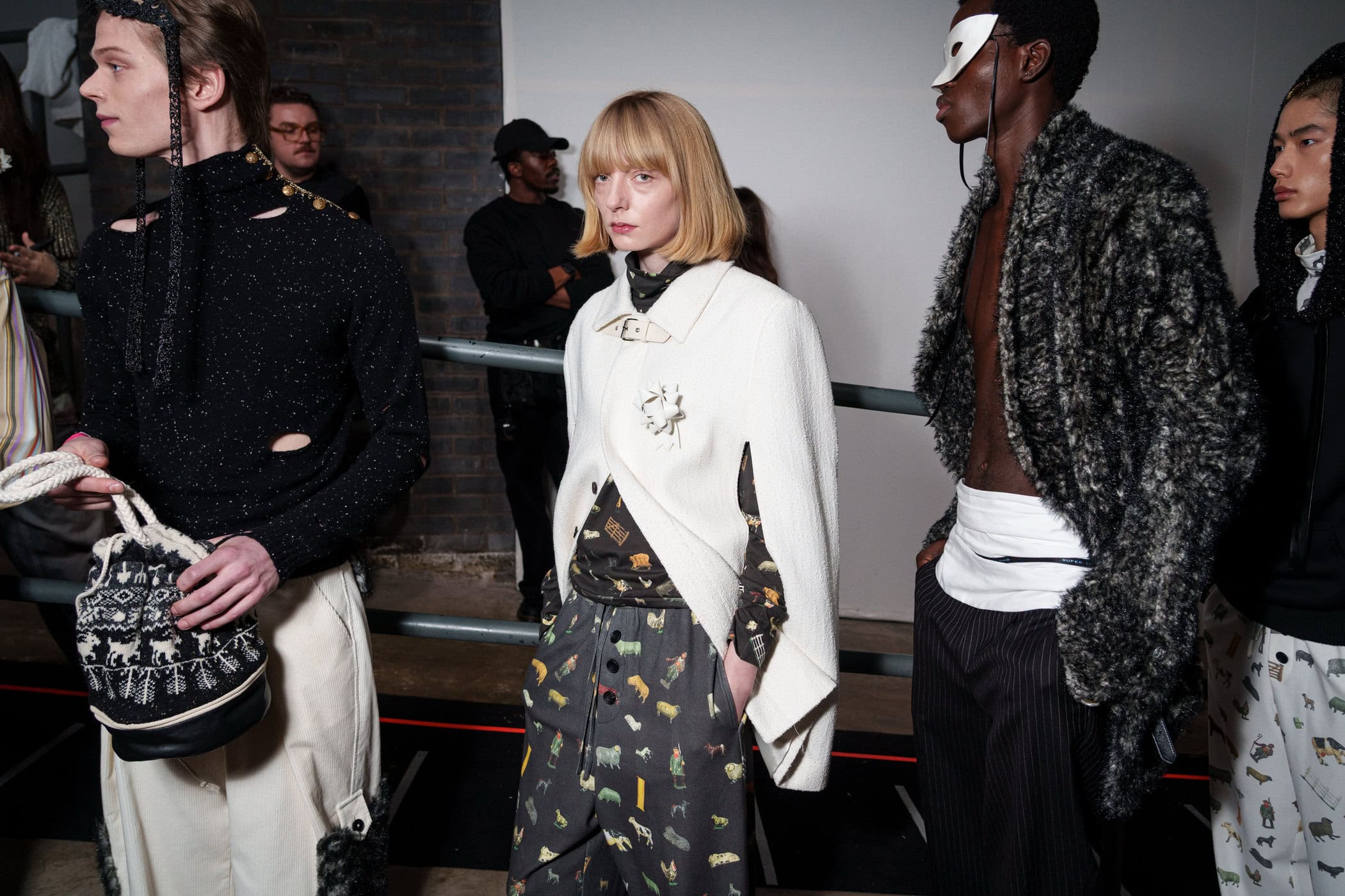 Oscar Ouyang Fall 2026 Fashion Show Backstage