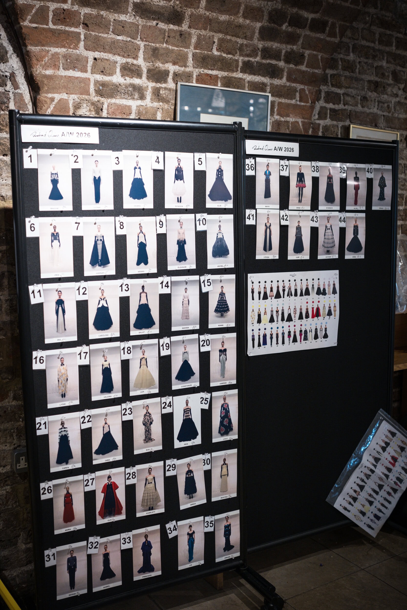 Richard Quinn Fall 2026 Fashion Show Backstage