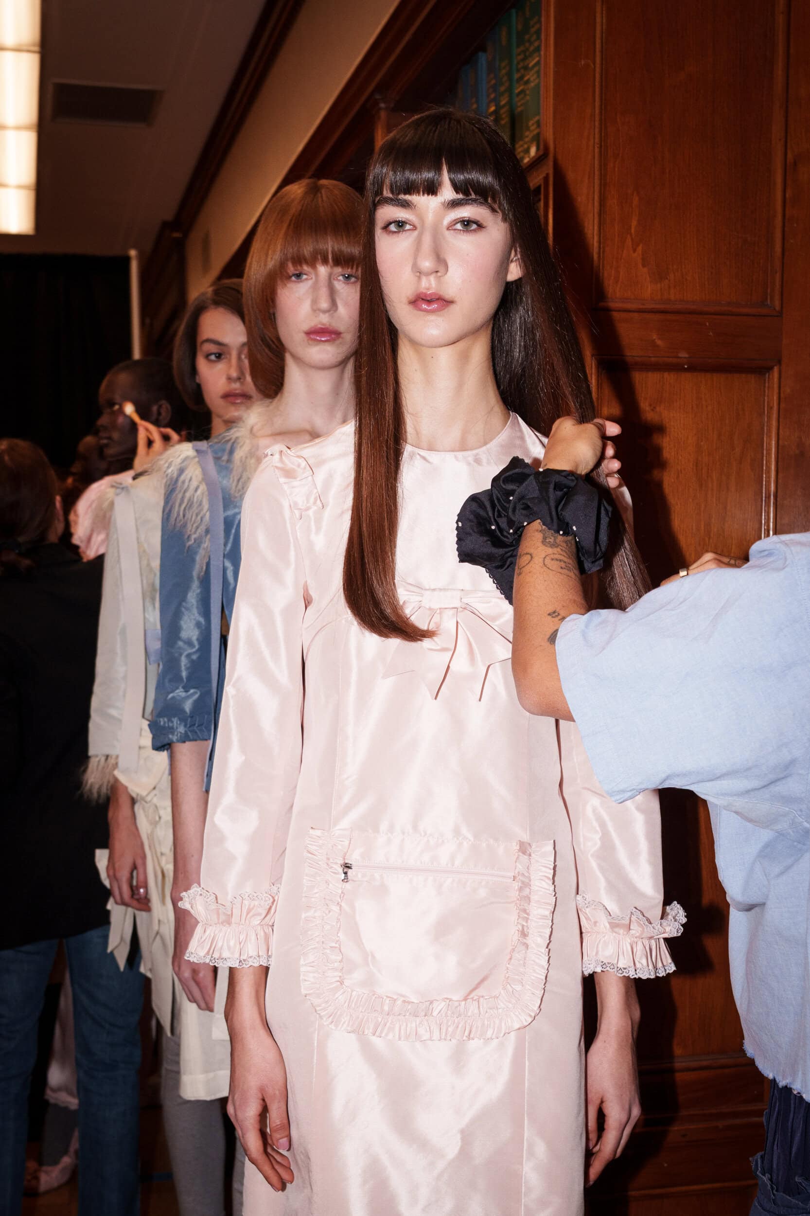 Sandy Liang Fall 2026 Fashion Show Backstage