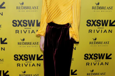 Britt Lower wears Valentino at The "Sender" Premiere