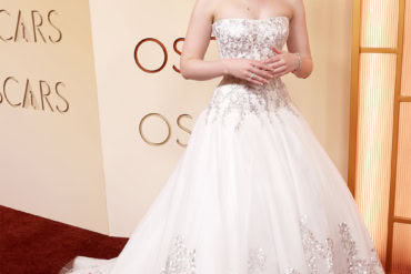 Elle Fanning in Givenchy while attending the 98th Annual Academy Awards