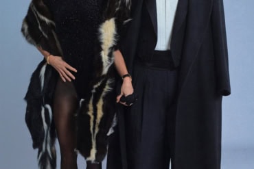 Jeff and Emilie Goldblum in ERL to Vanity Fair Oscar Party