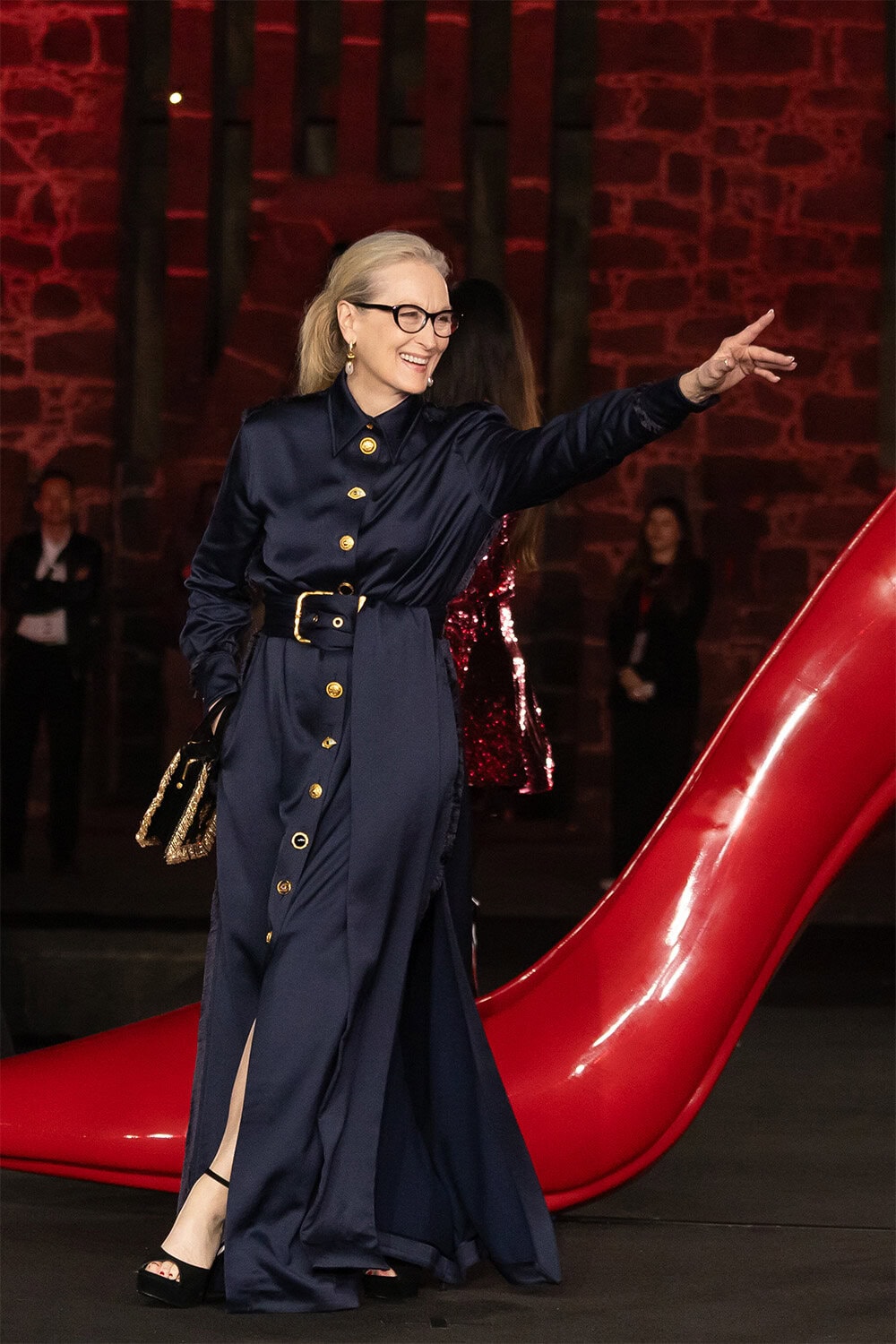 Meryl Streep wears Schiaparelli at "The Devil Wears Prada 2" Mexico Premiere