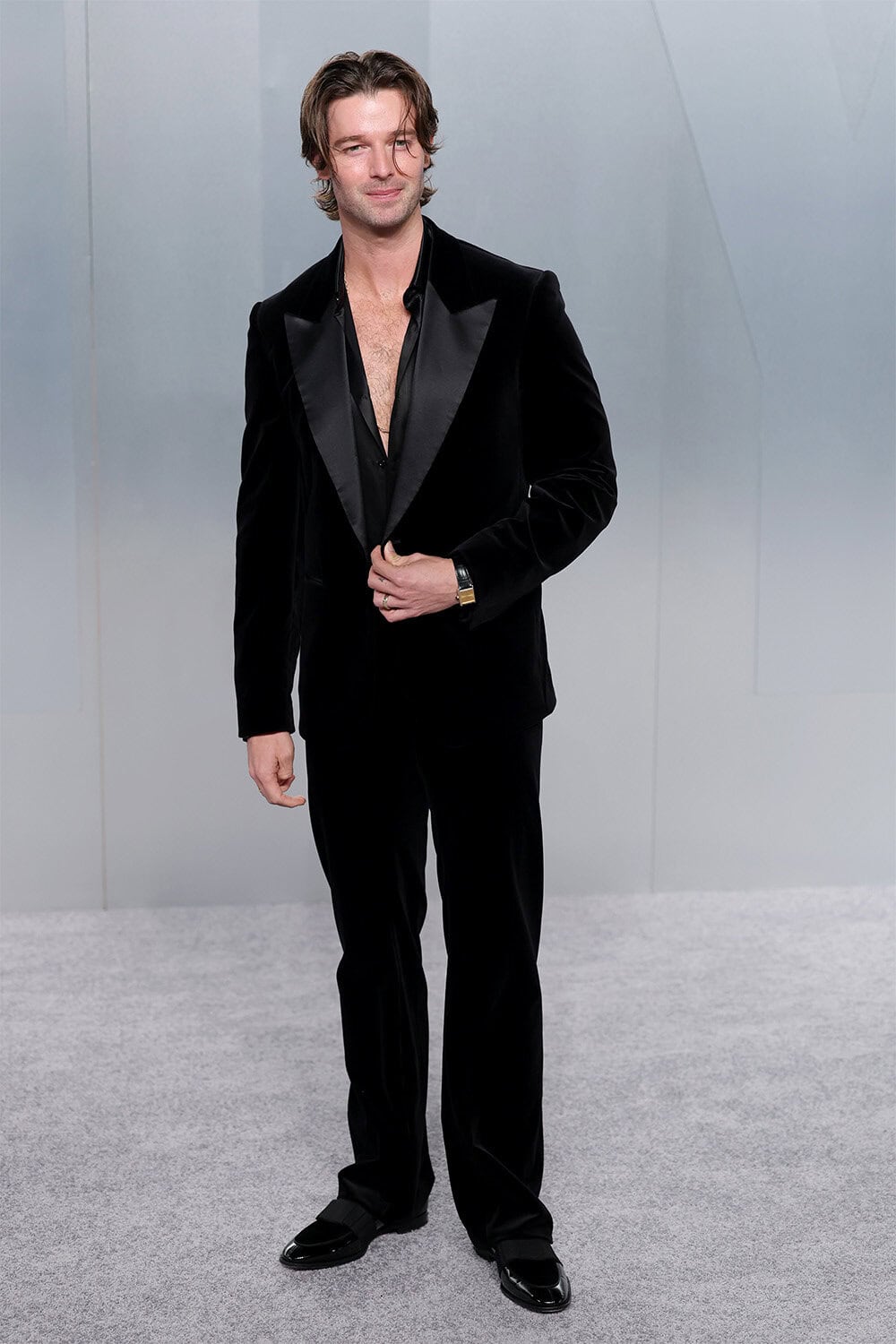 Patrick Schwarzenegger wears Gucci at The 2026 Vanity Fair Oscars Party